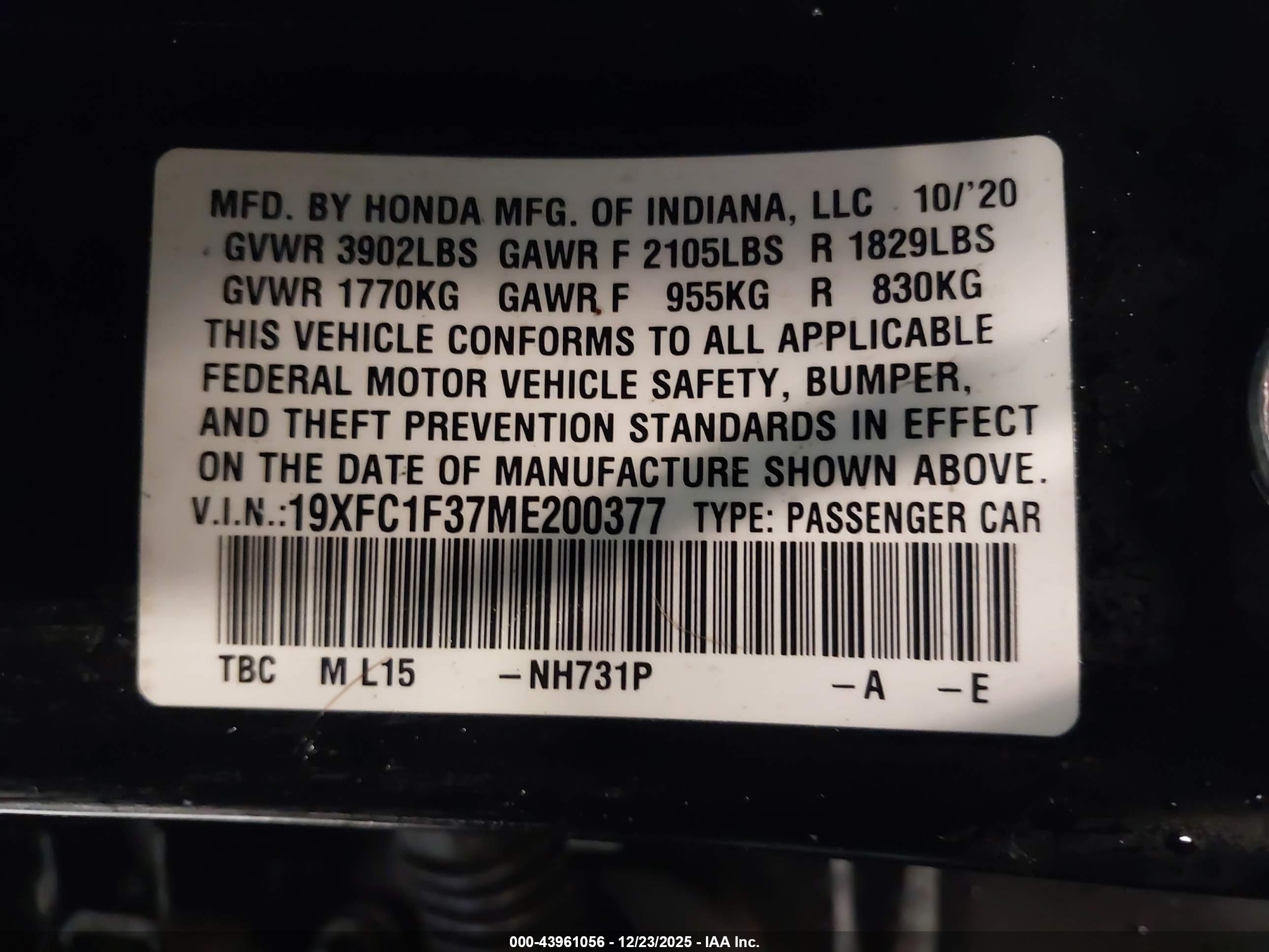 HONDA CIVIC image 9