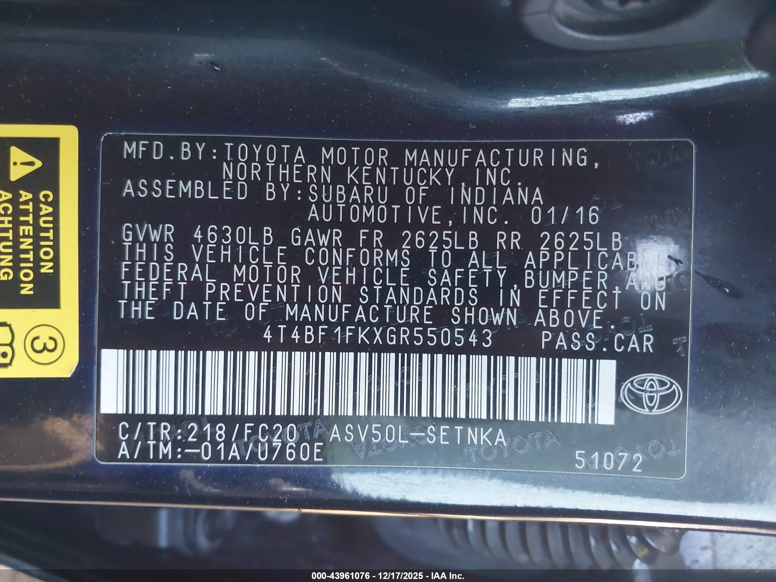 TOYOTA CAMRY image 9