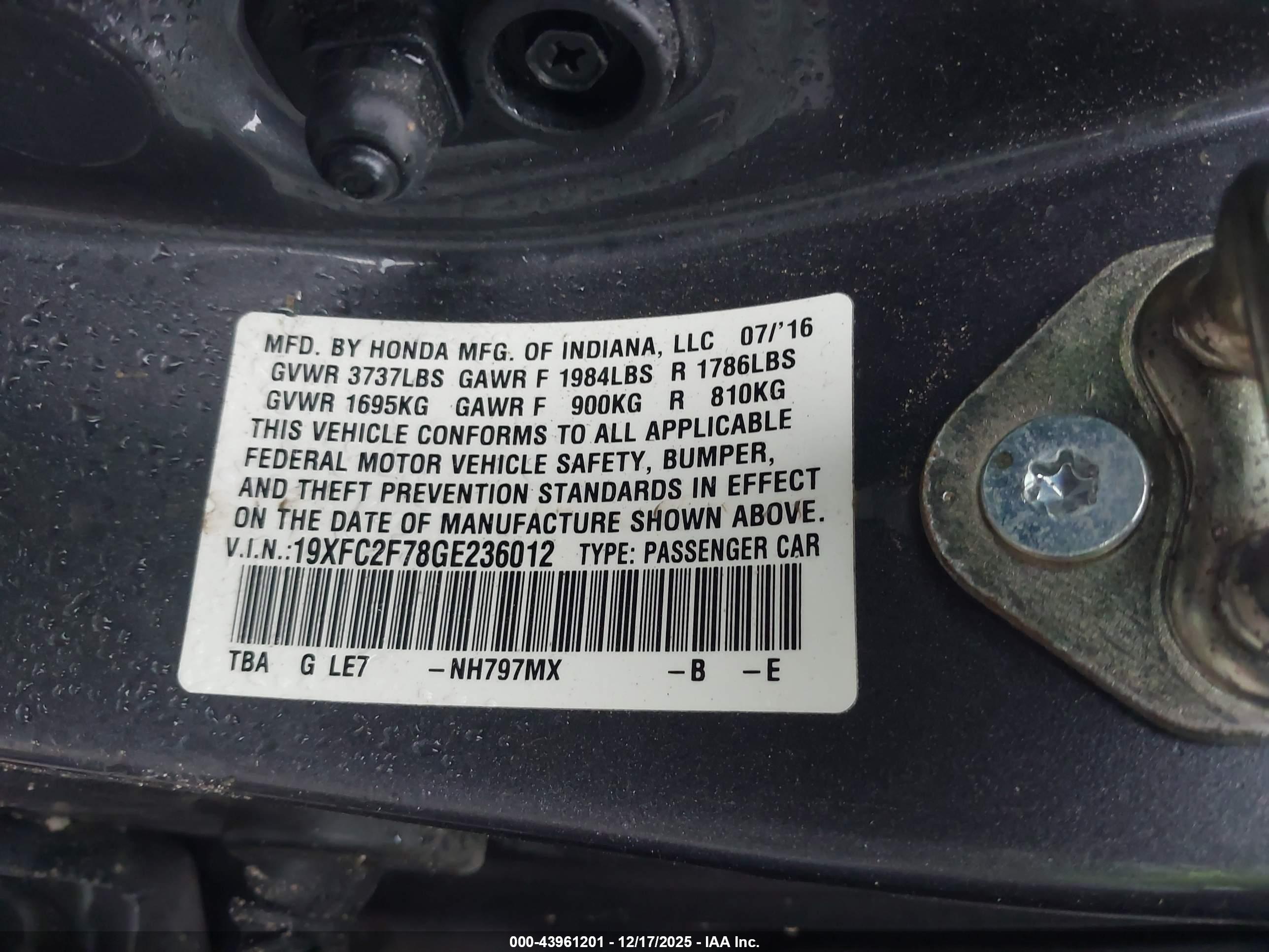 HONDA CIVIC image 9