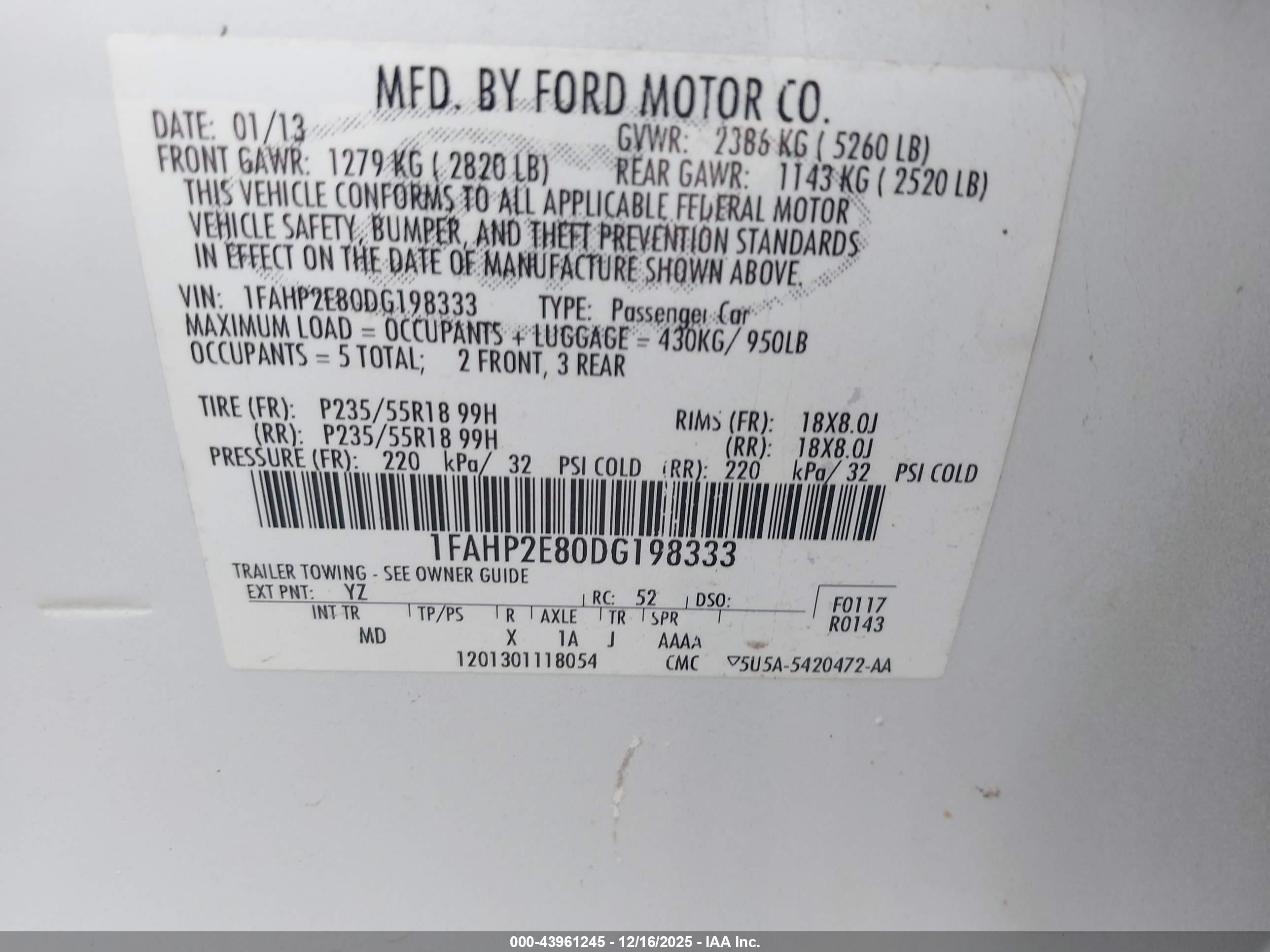 FORD TAURUS image 9