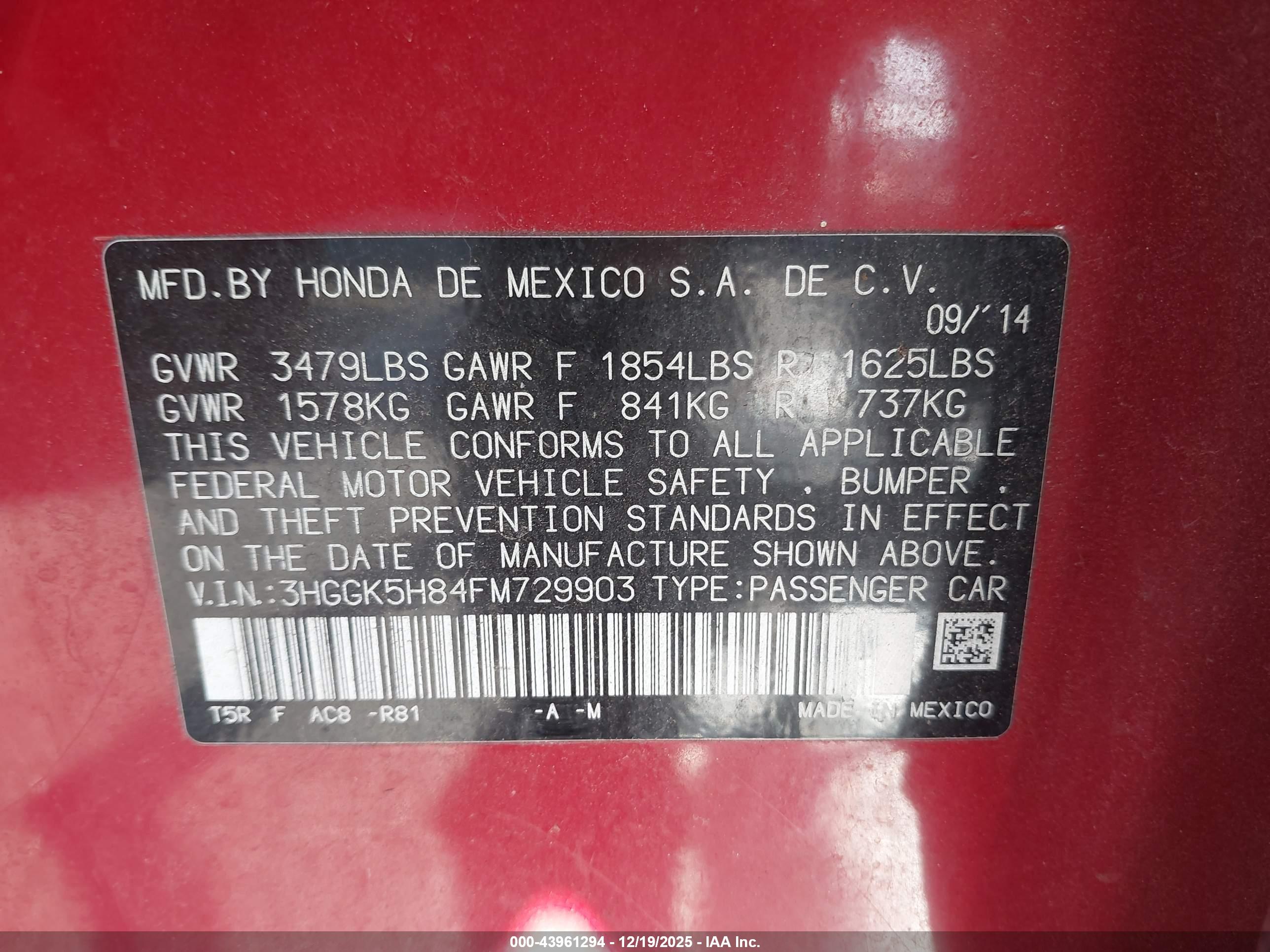 HONDA FIT image 9