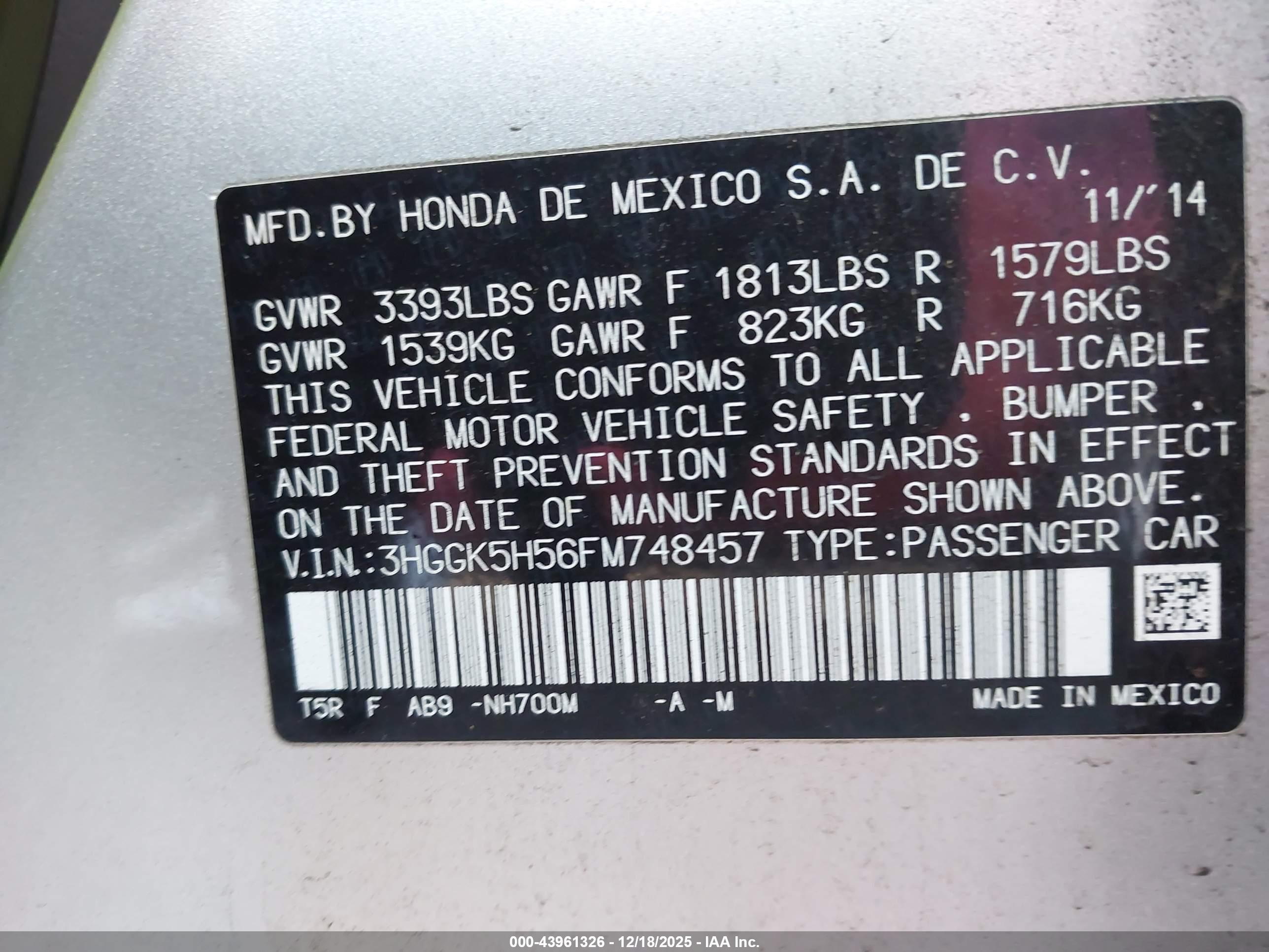 HONDA FIT image 9