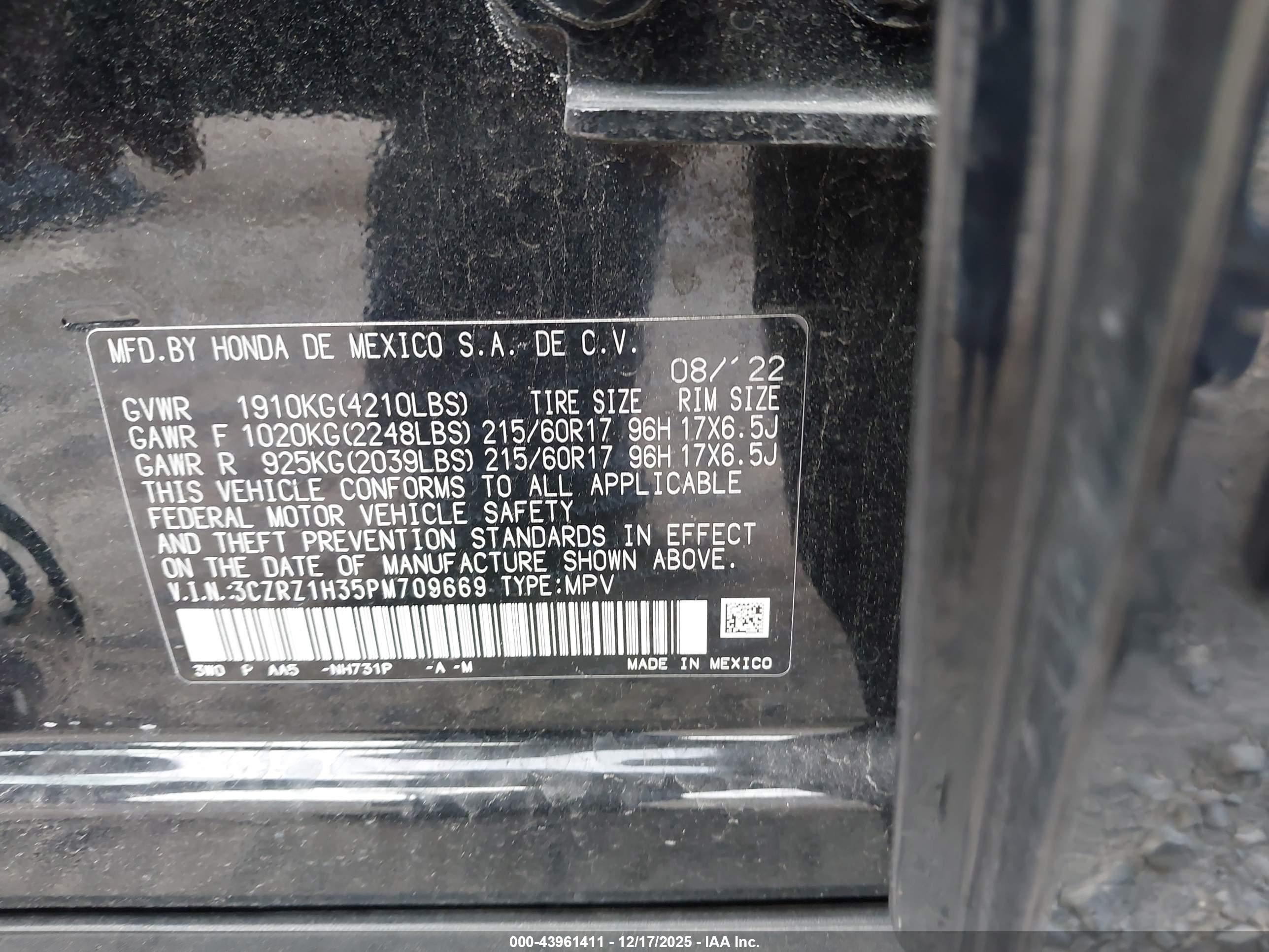 HONDA HR-V image 9