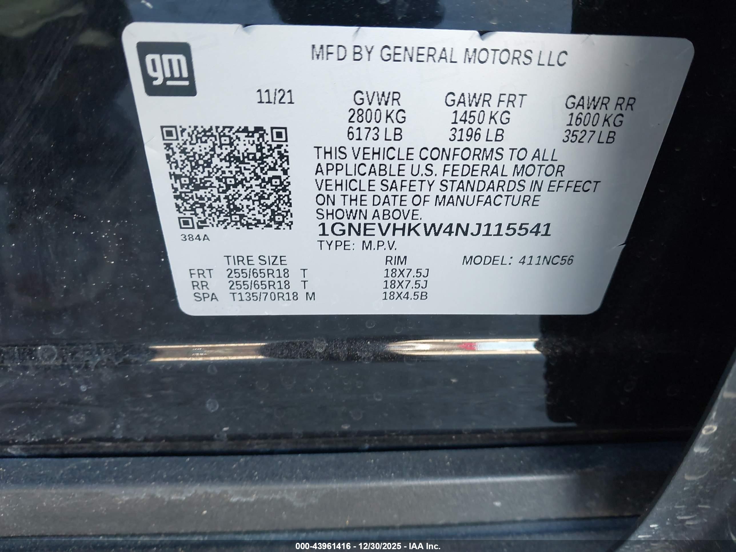 CHEVROLET TRAVERSE image 9
