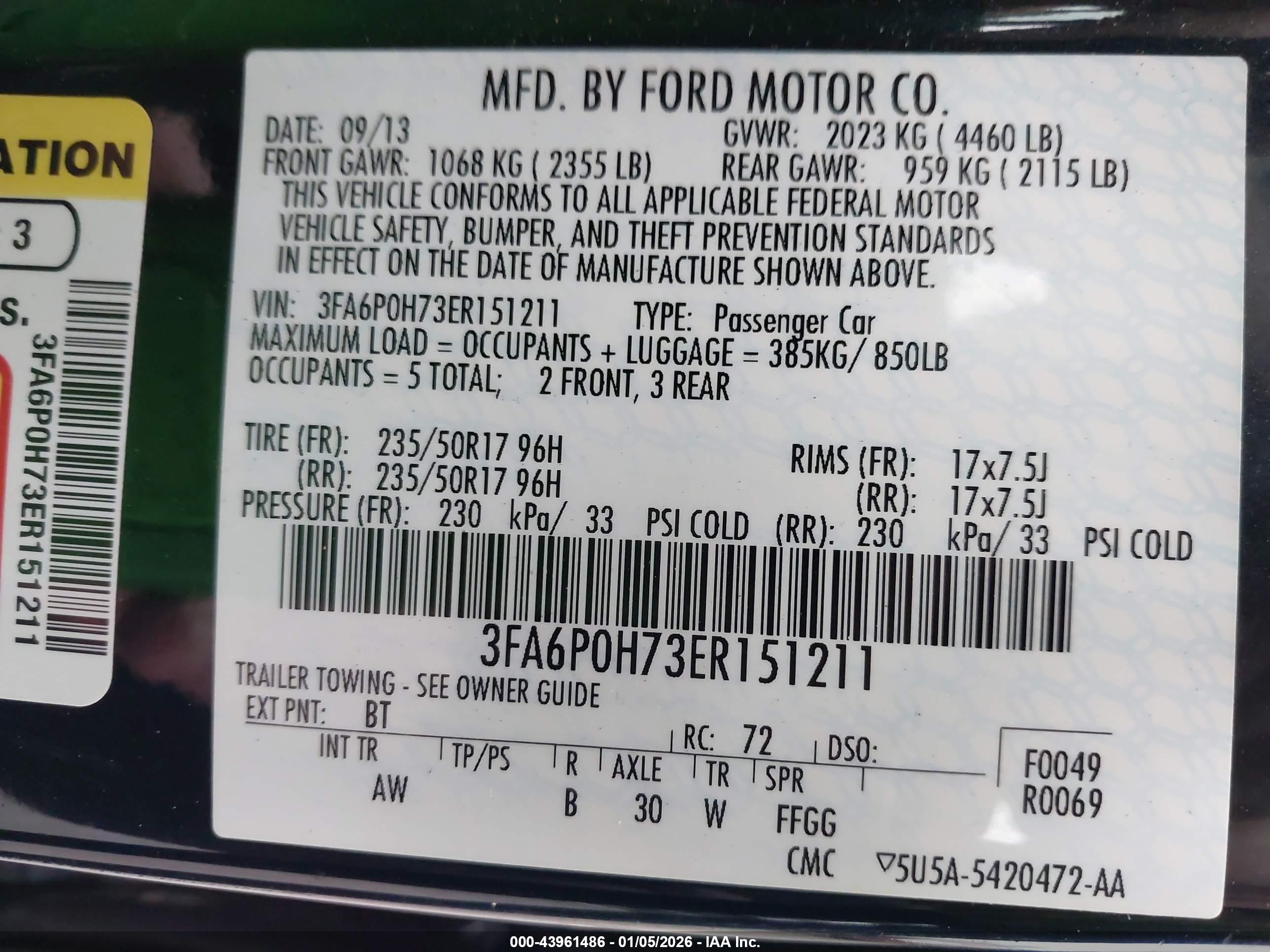 FORD FUSION image 9