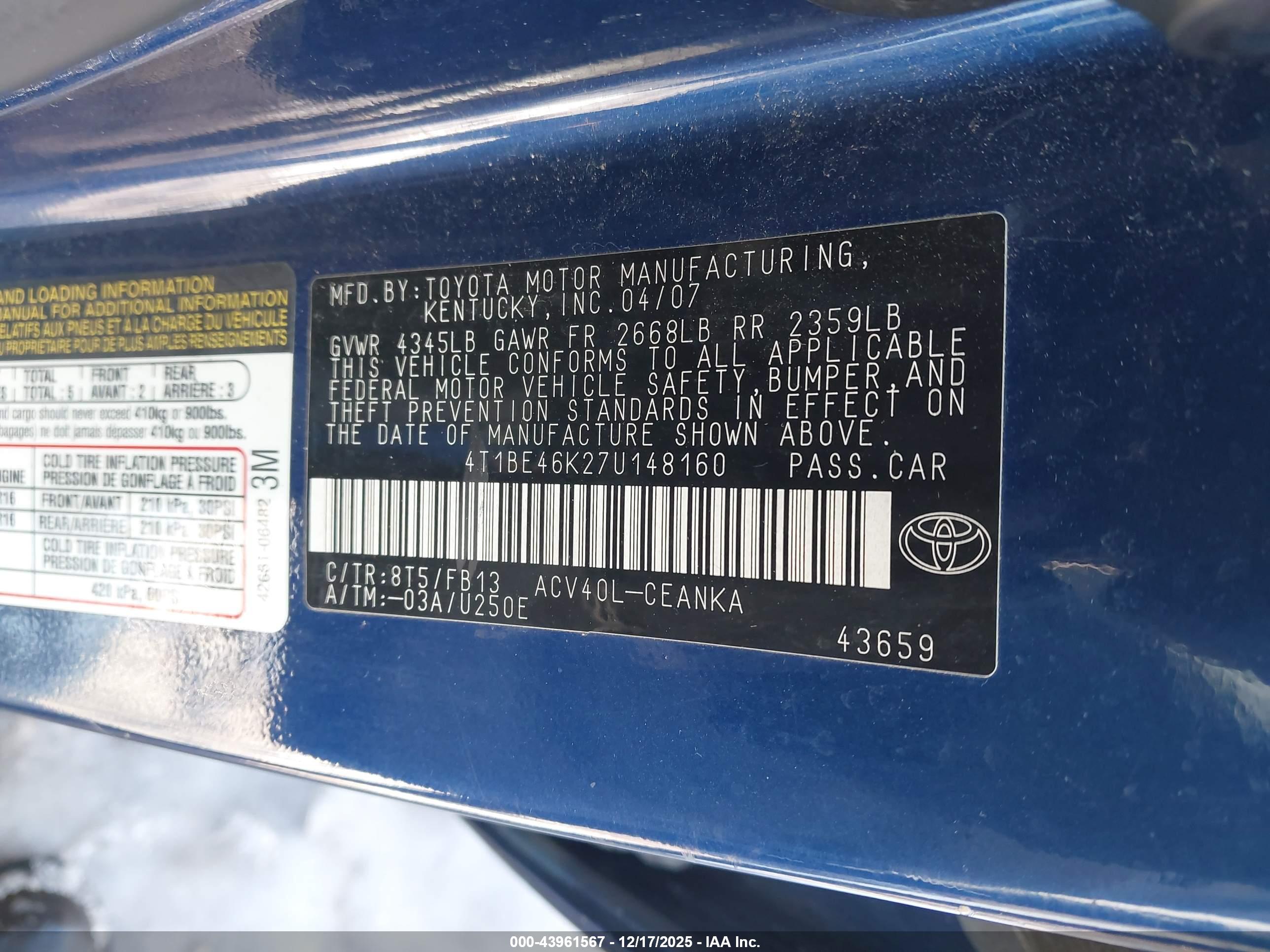 TOYOTA CAMRY image 9