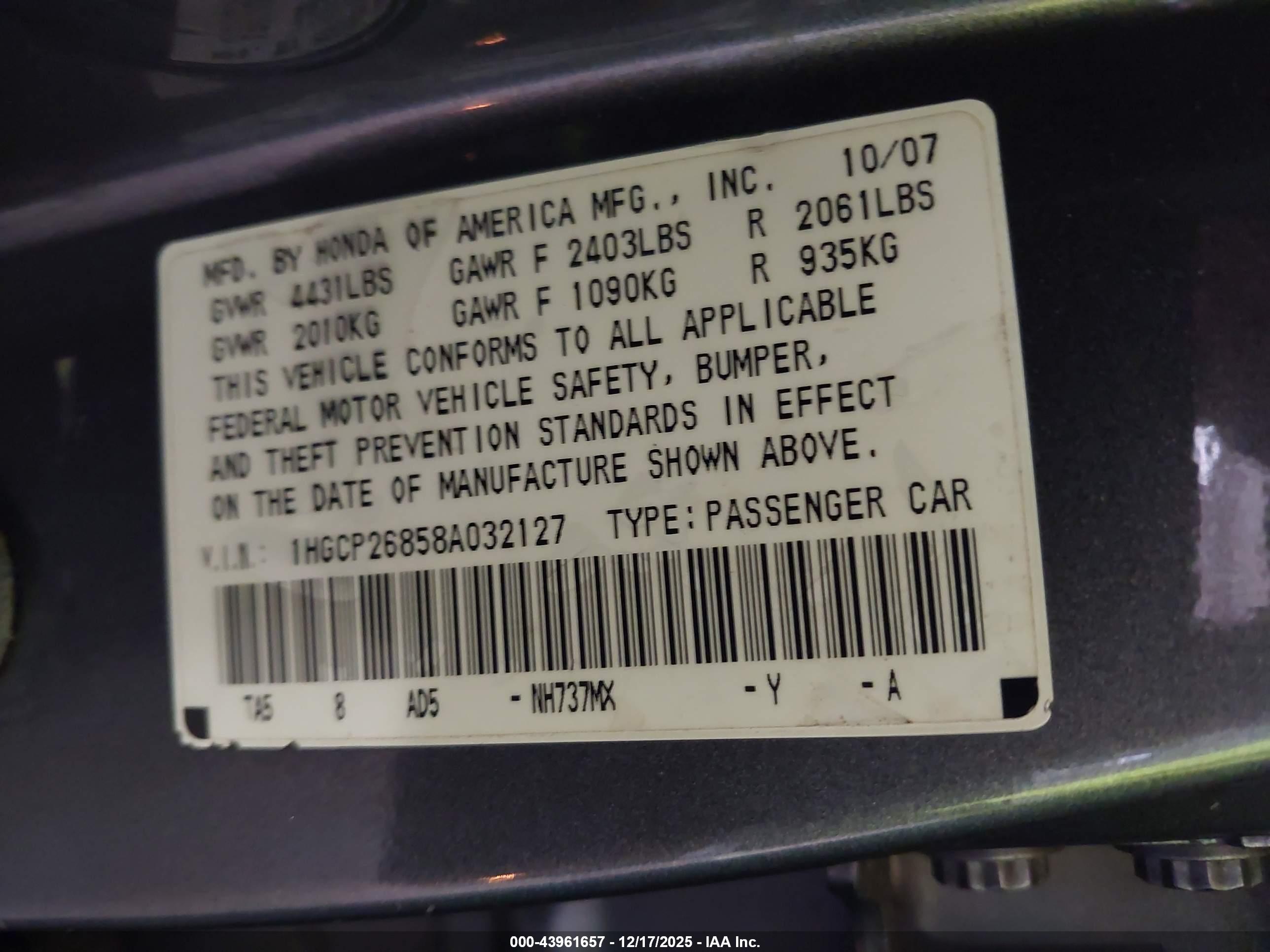 HONDA ACCORD image 9