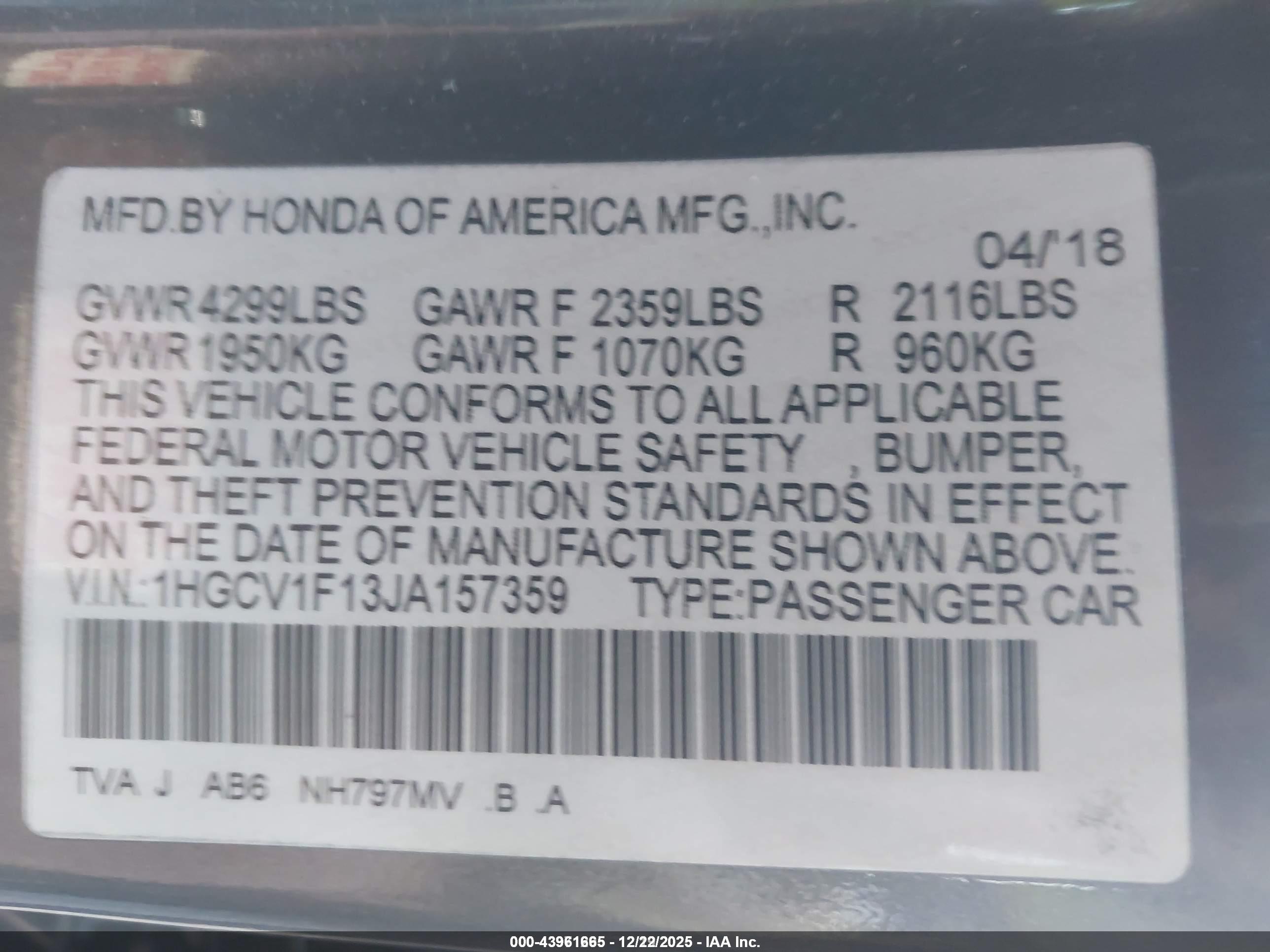 HONDA ACCORD image 9