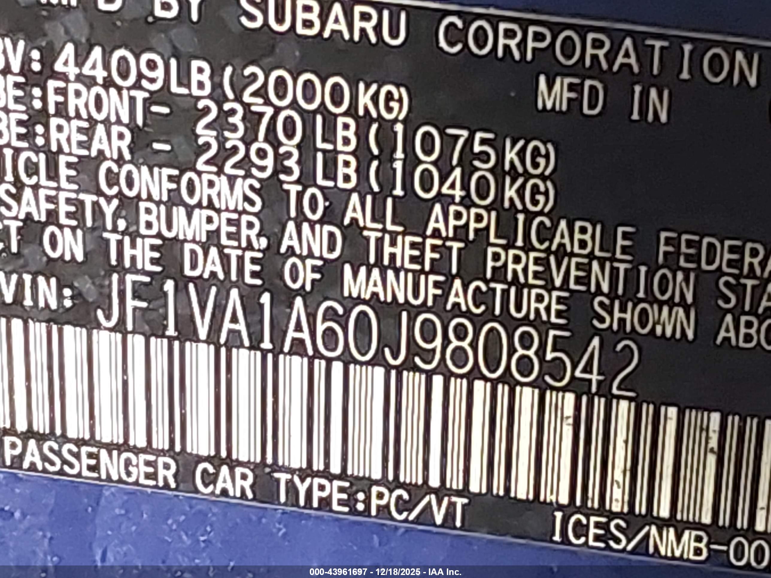 SUBARU WRX image 9