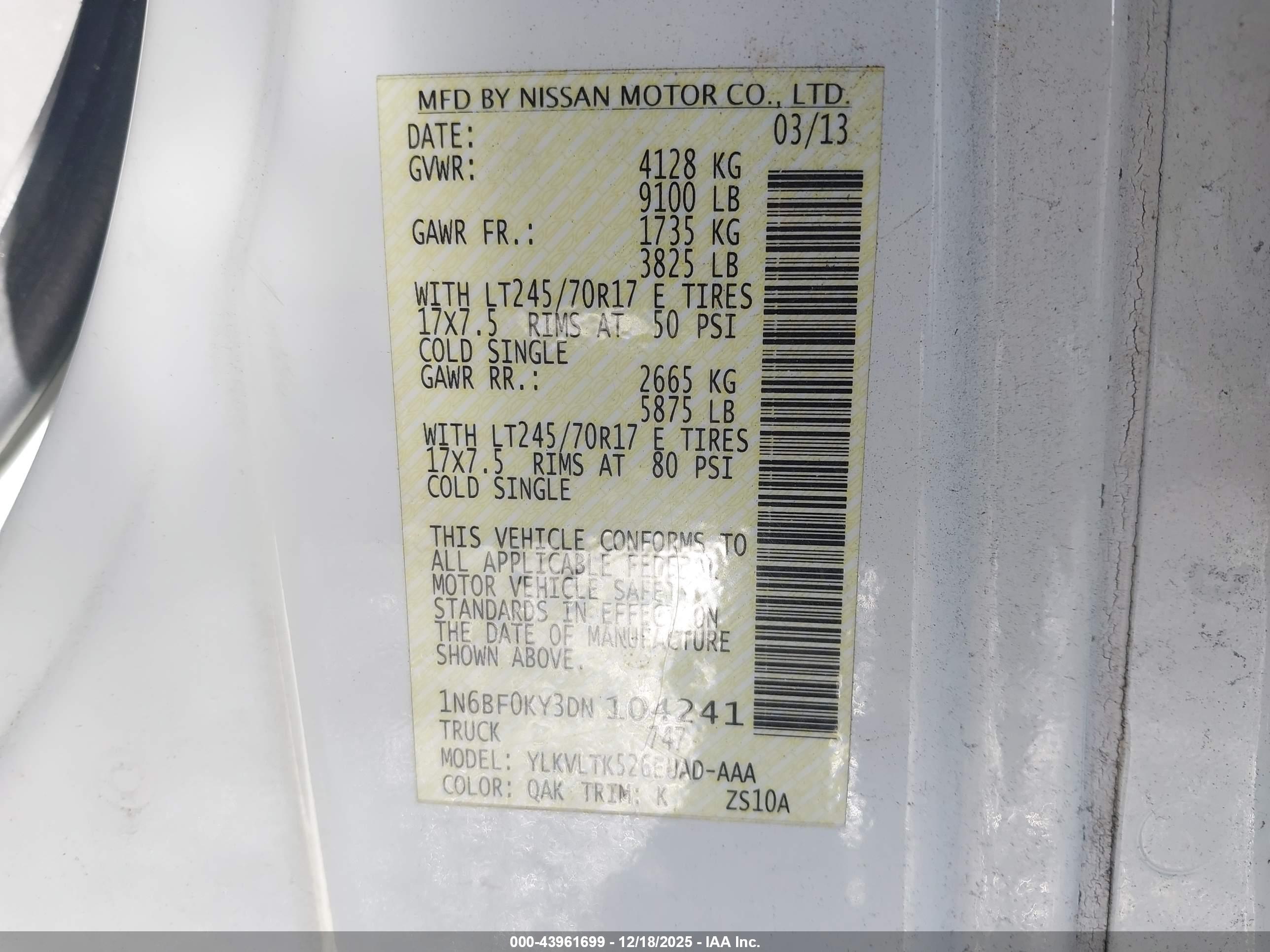 NISSAN NV image 9