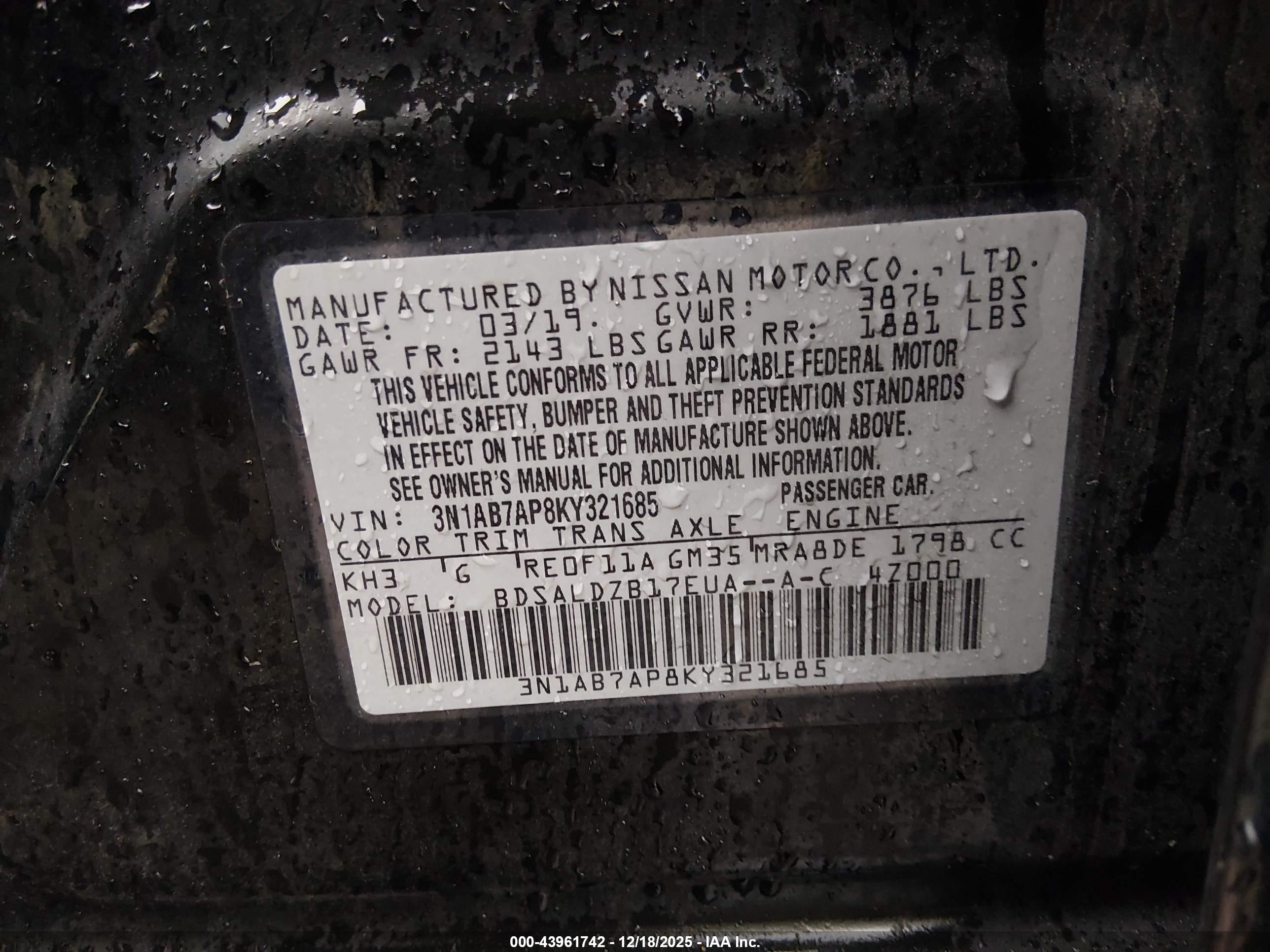 NISSAN SENTRA image 9