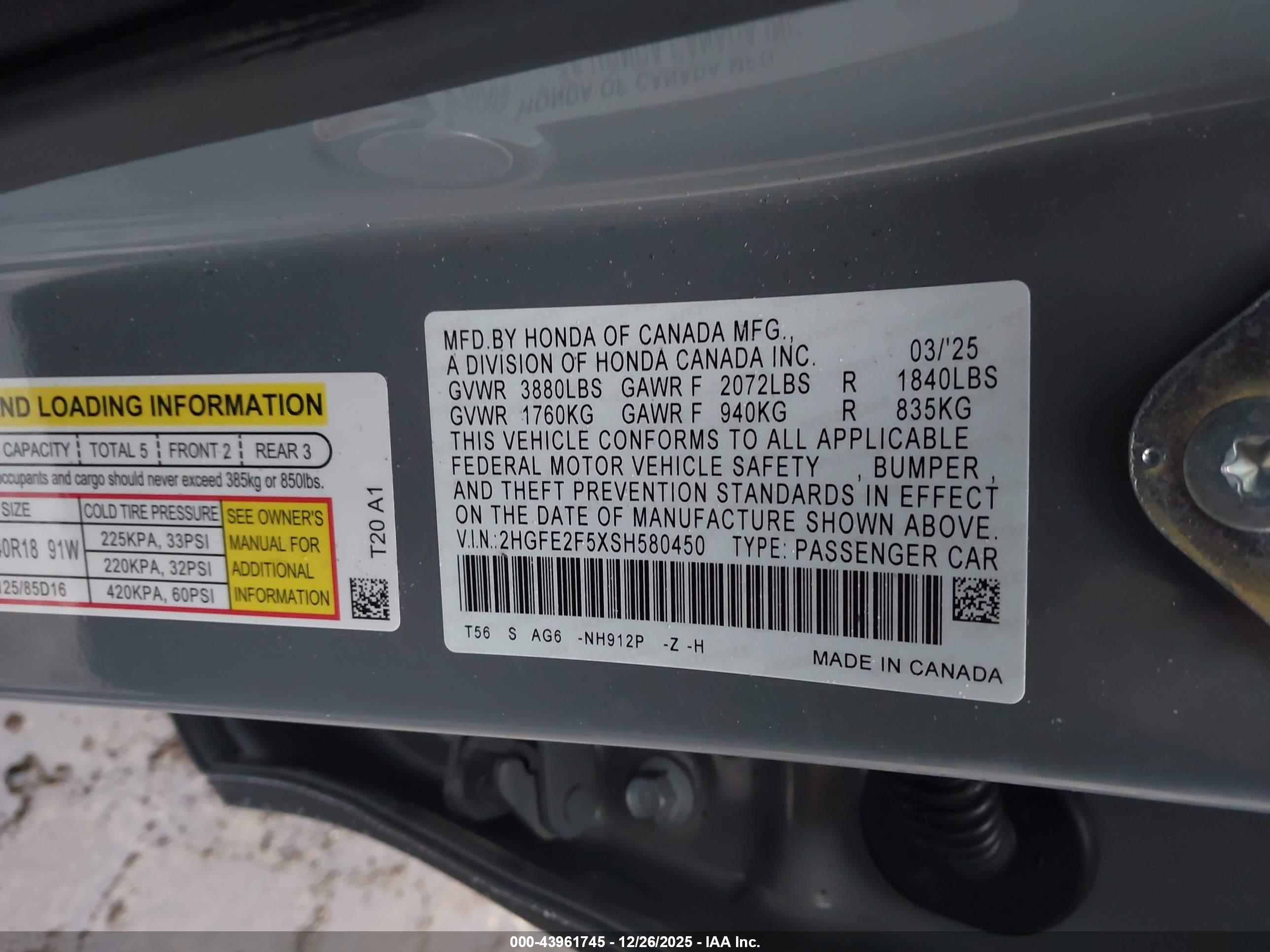 HONDA CIVIC image 9