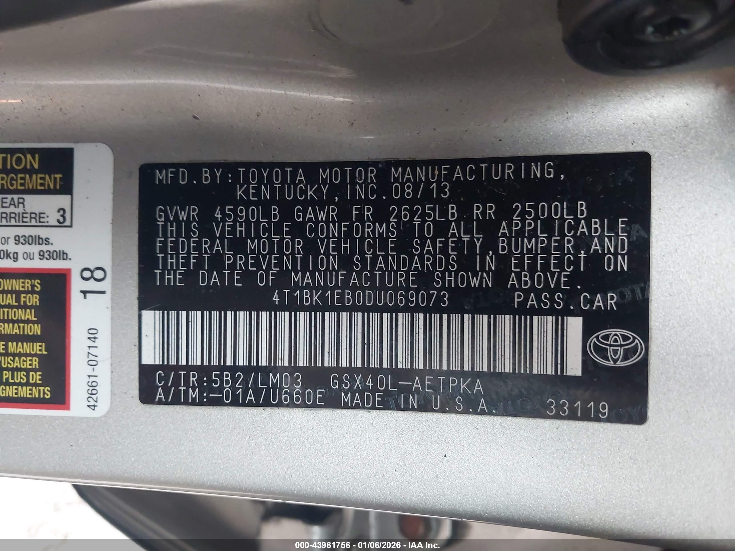 TOYOTA AVALON image 9