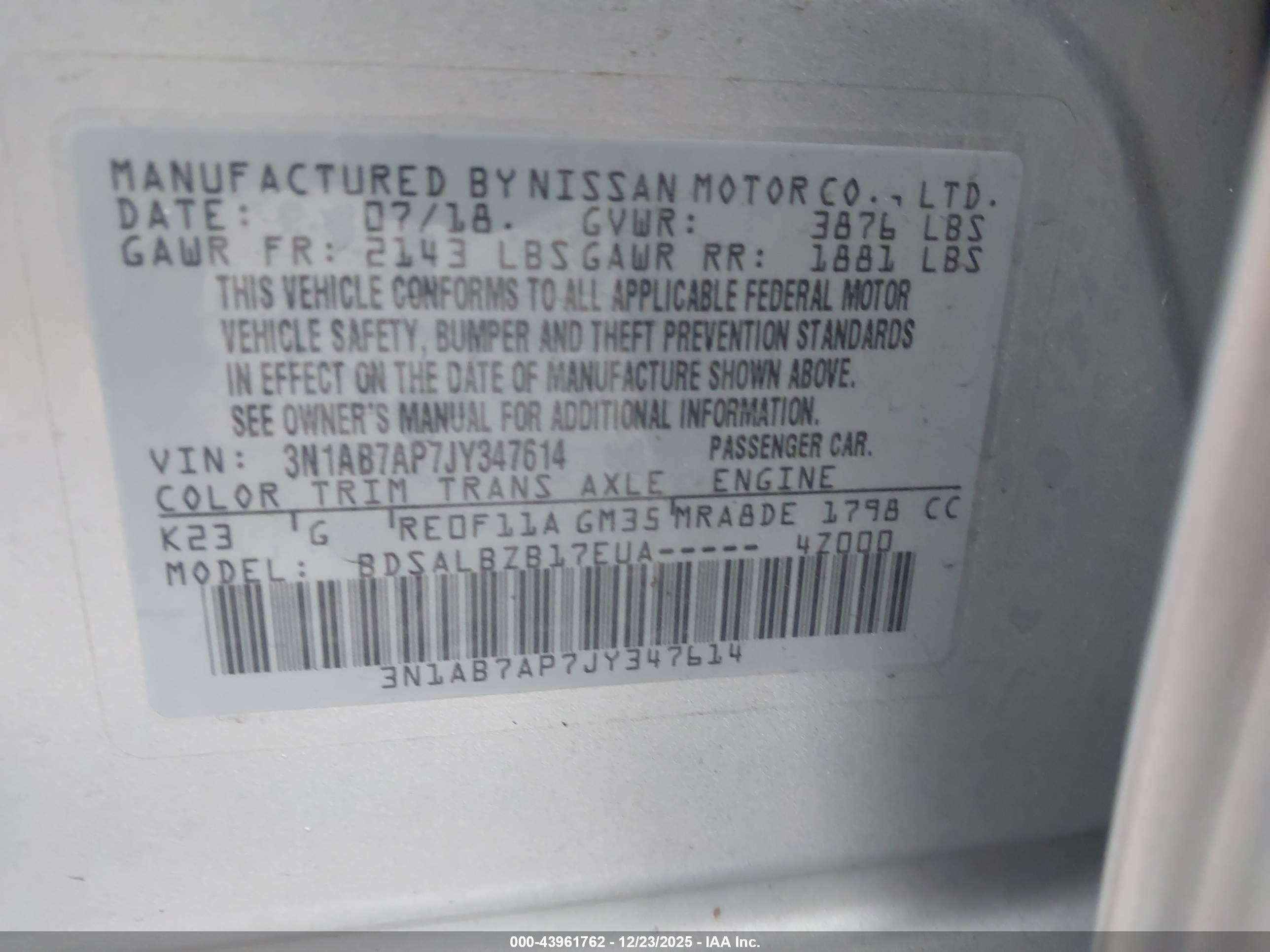 NISSAN SENTRA image 9