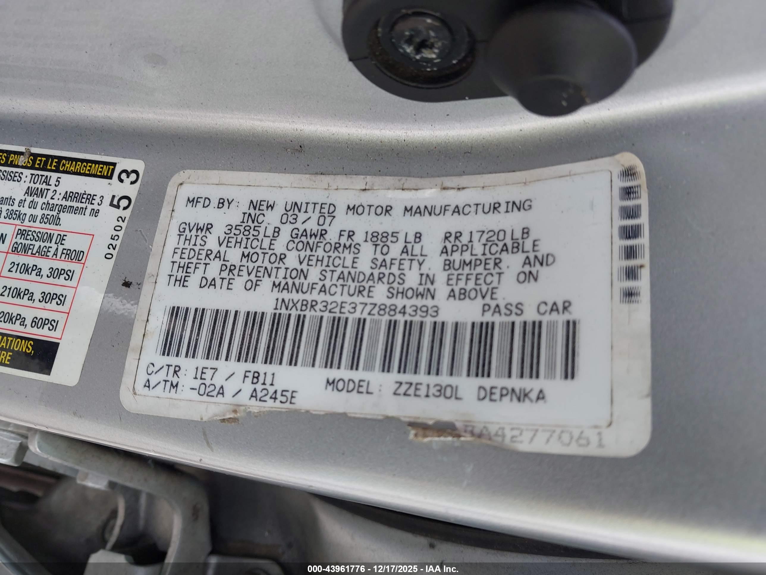 TOYOTA COROLLA image 9