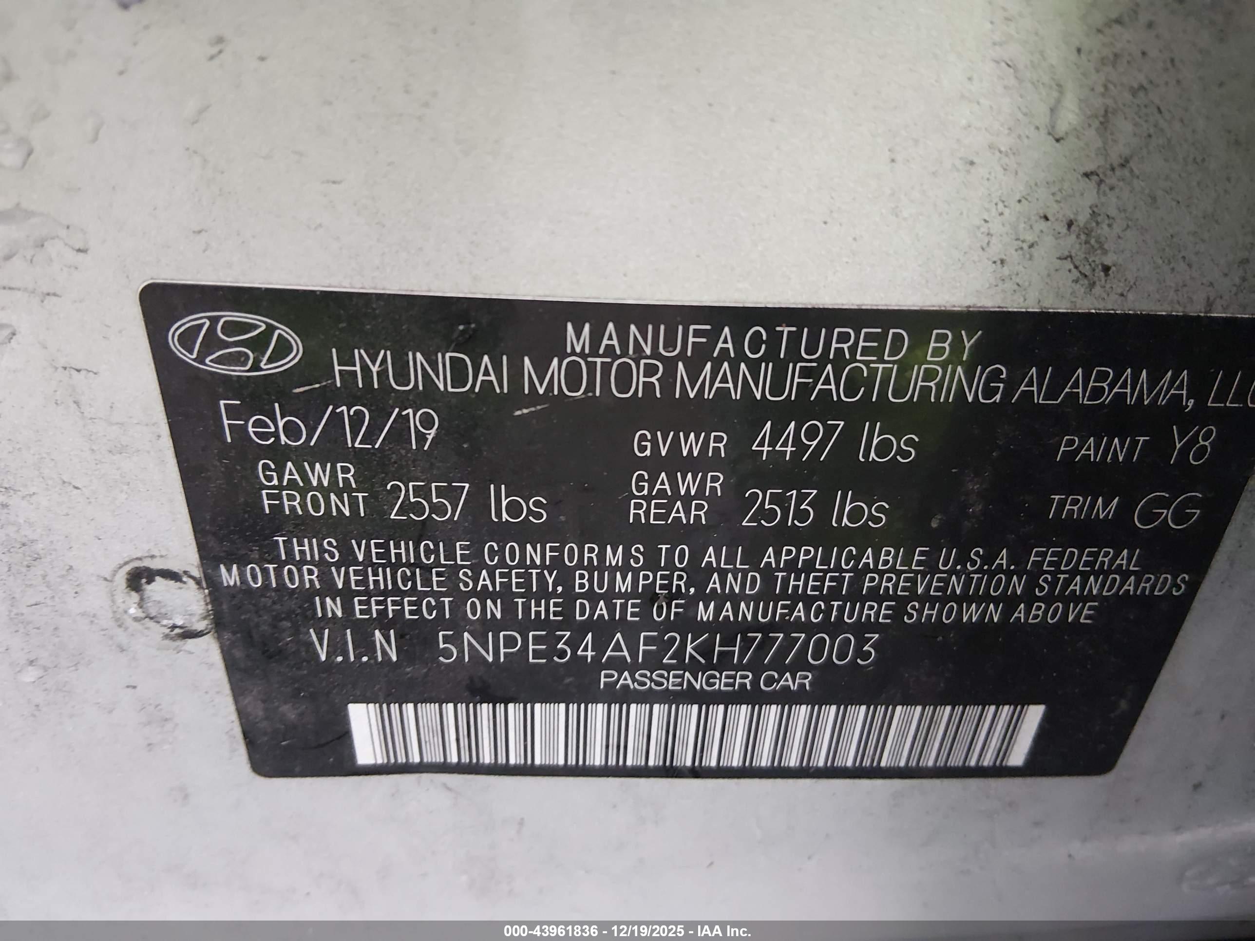 HYUNDAI SONATA image 9