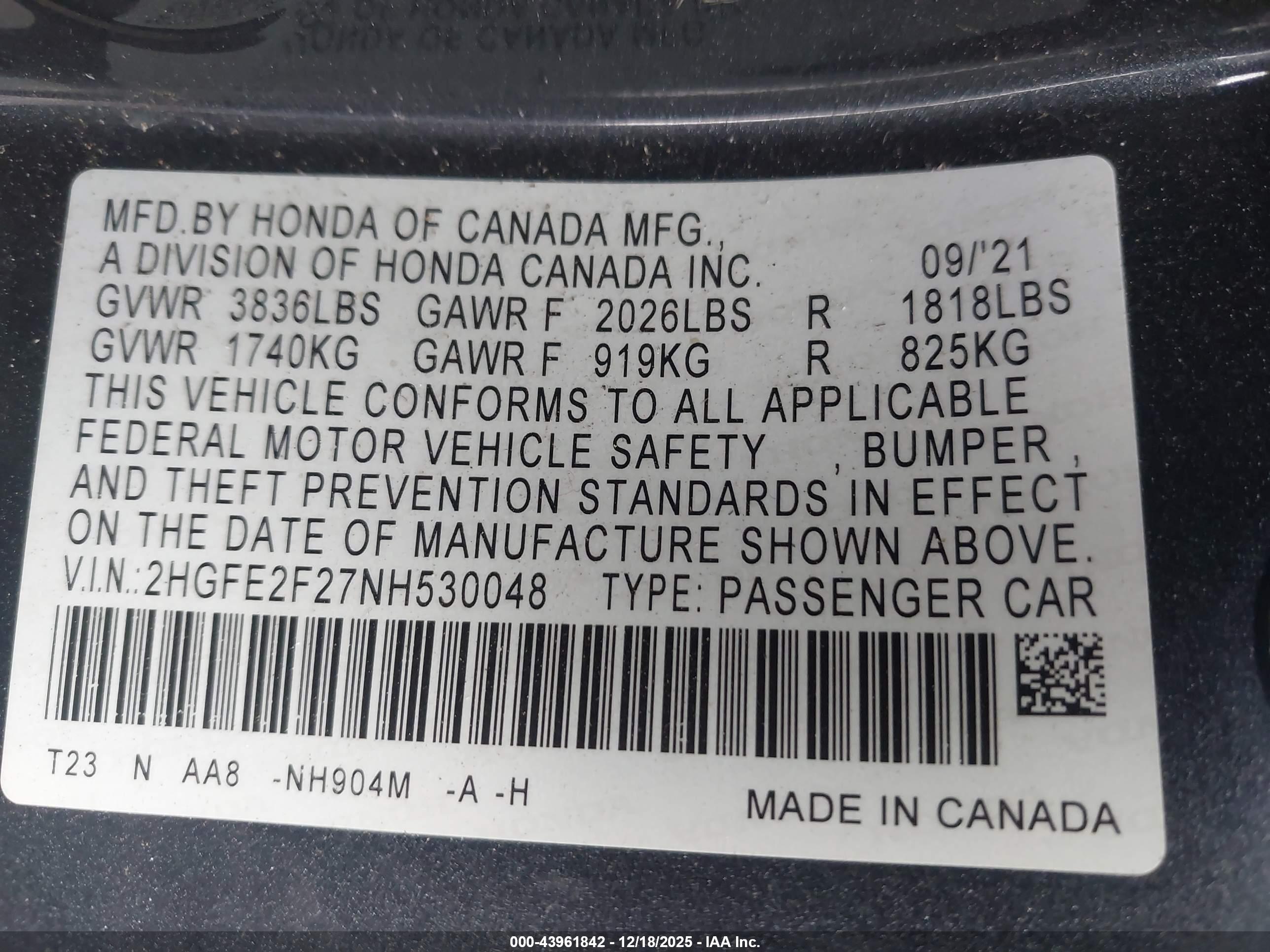 HONDA CIVIC image 9