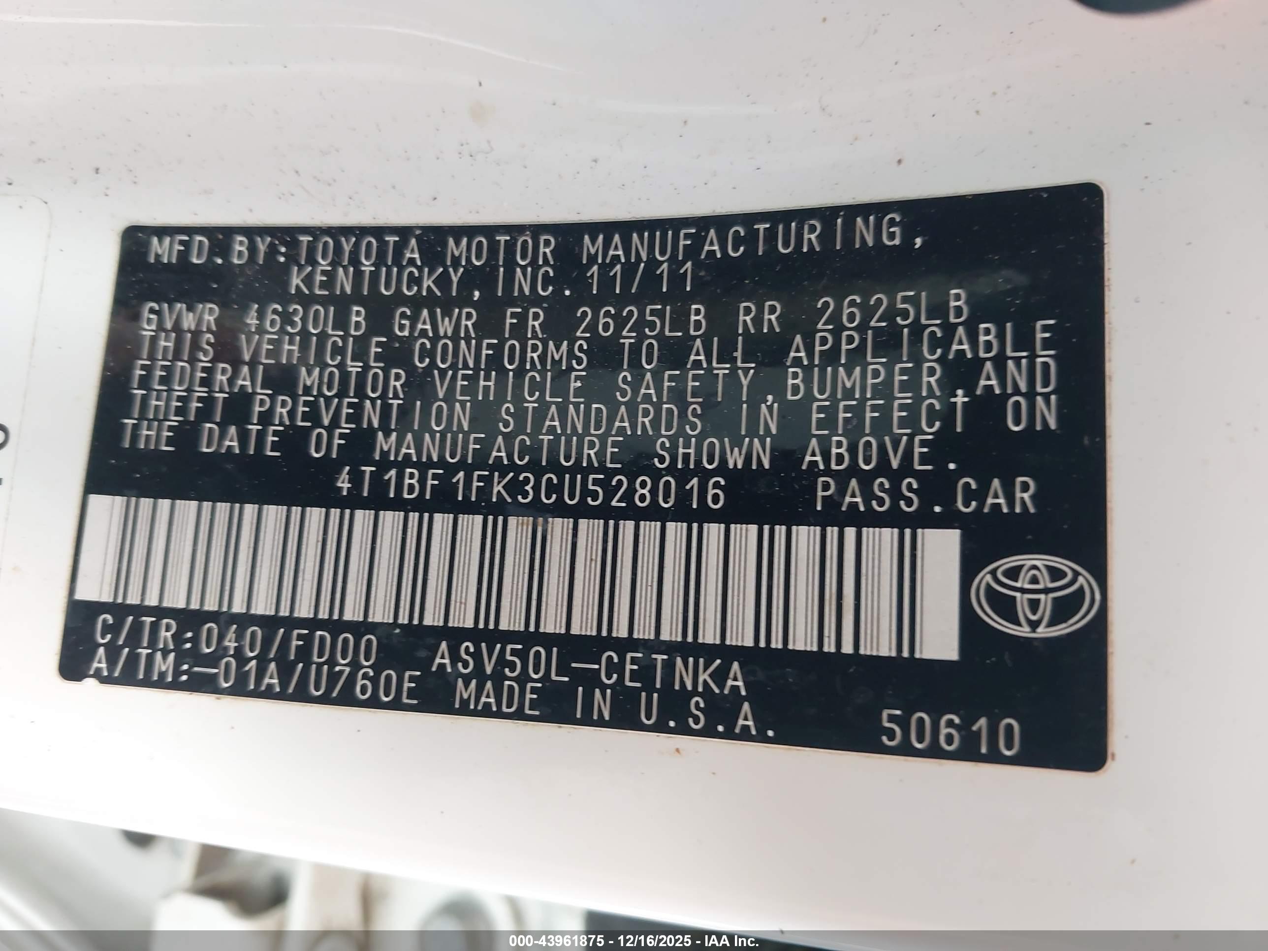 TOYOTA CAMRY image 9