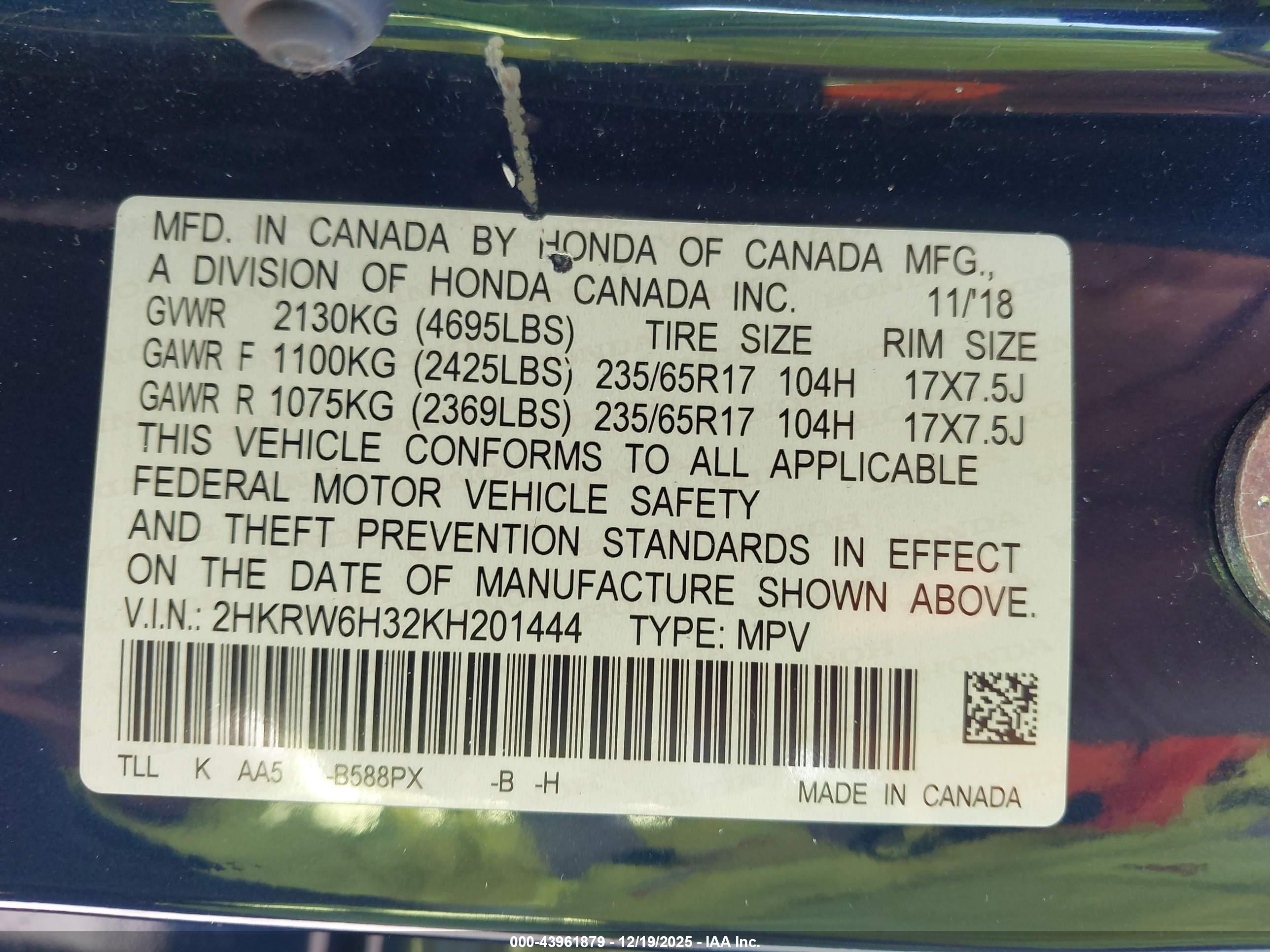 HONDA CR-V image 9