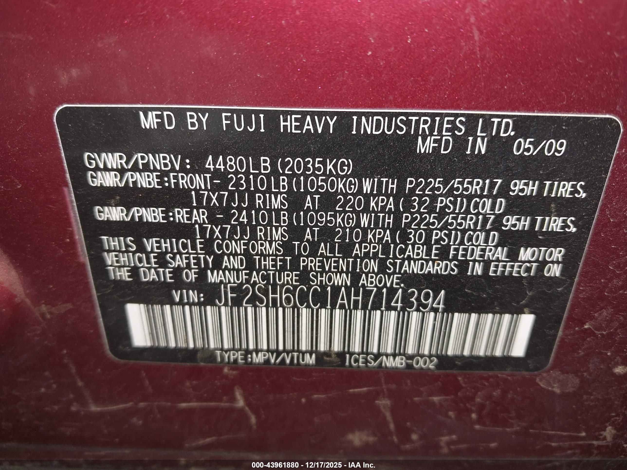 SUBARU FORESTER image 9