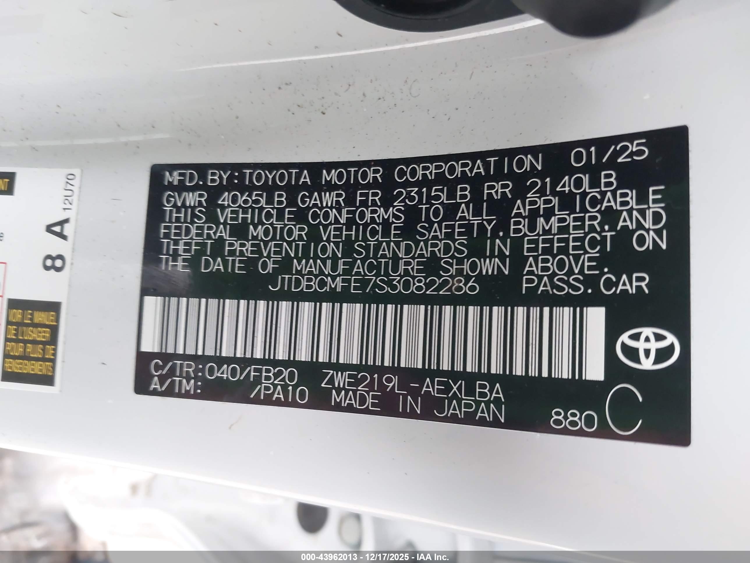 TOYOTA COROLLA image 9