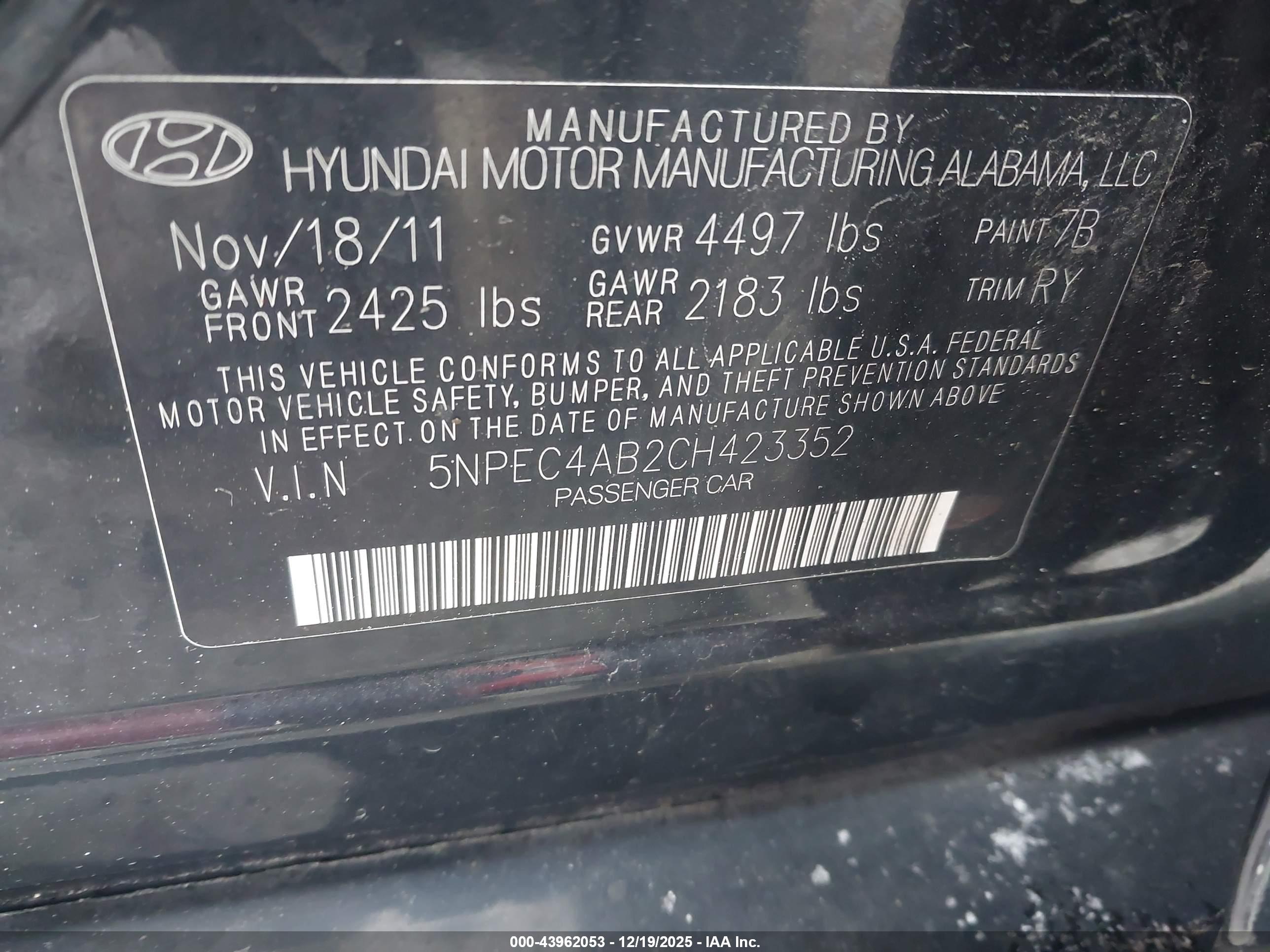 HYUNDAI SONATA image 9