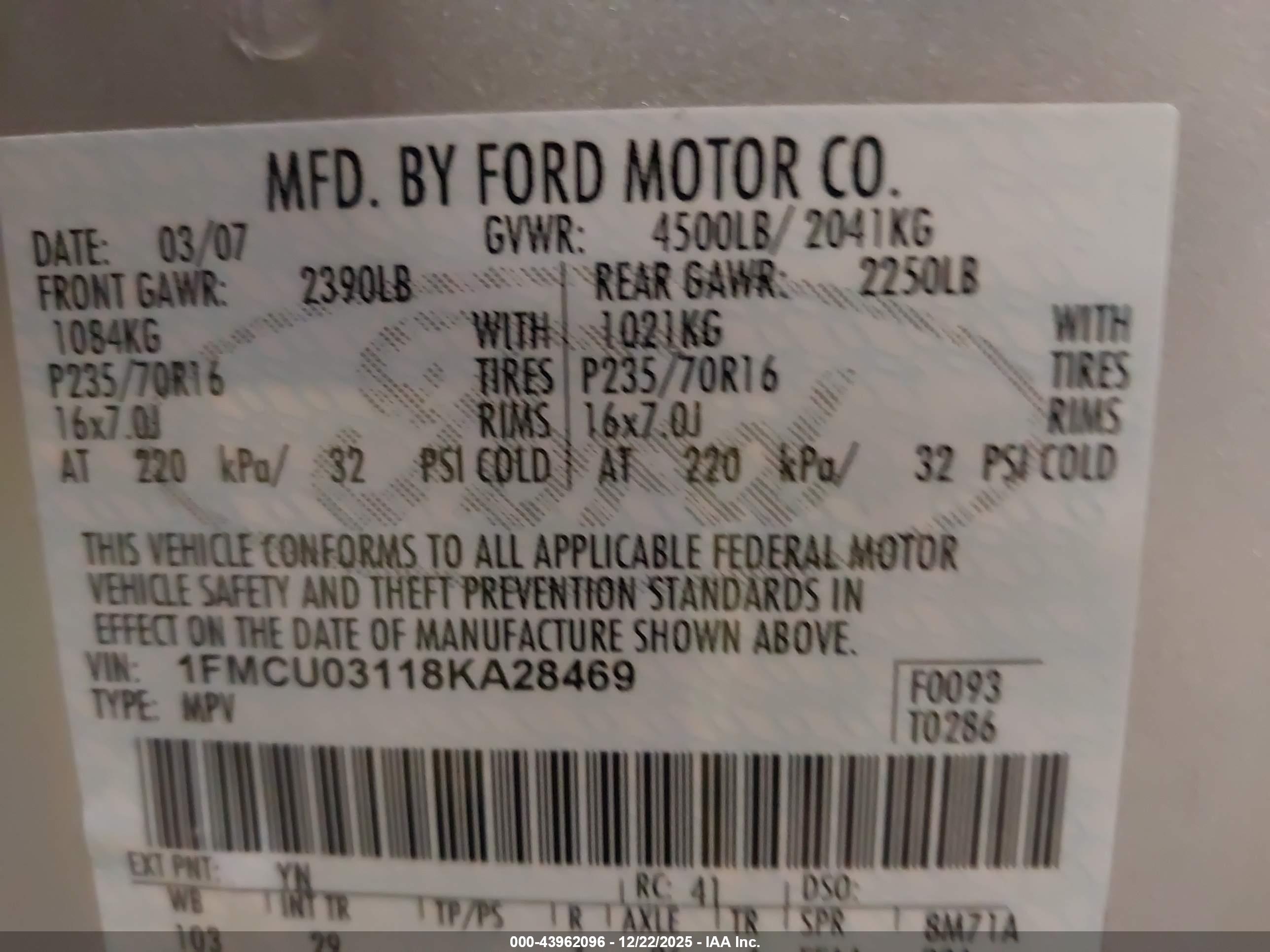 FORD ESCAPE image 9