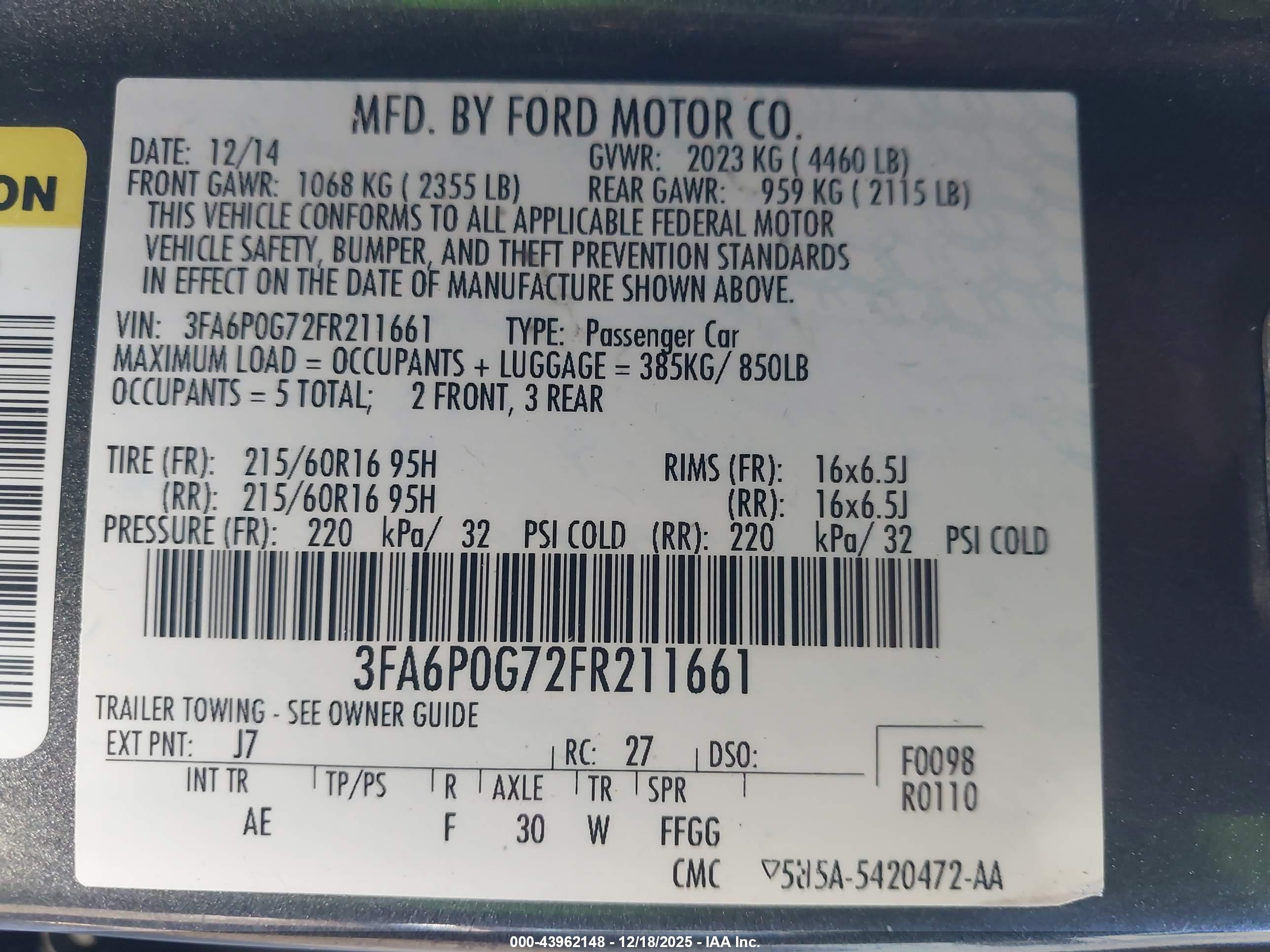 FORD FUSION image 9
