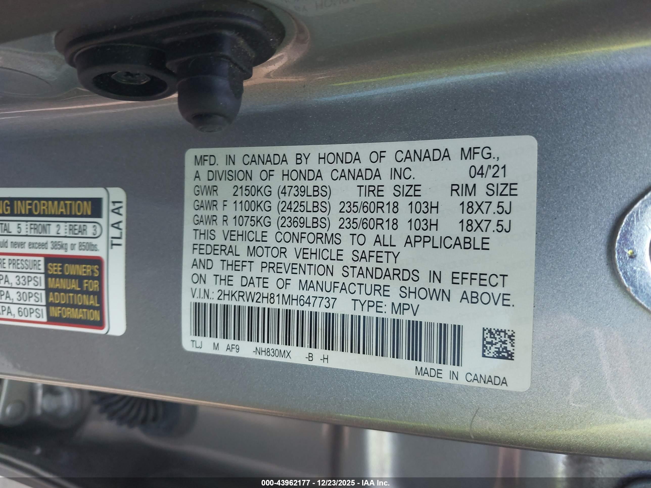 HONDA CR-V image 9