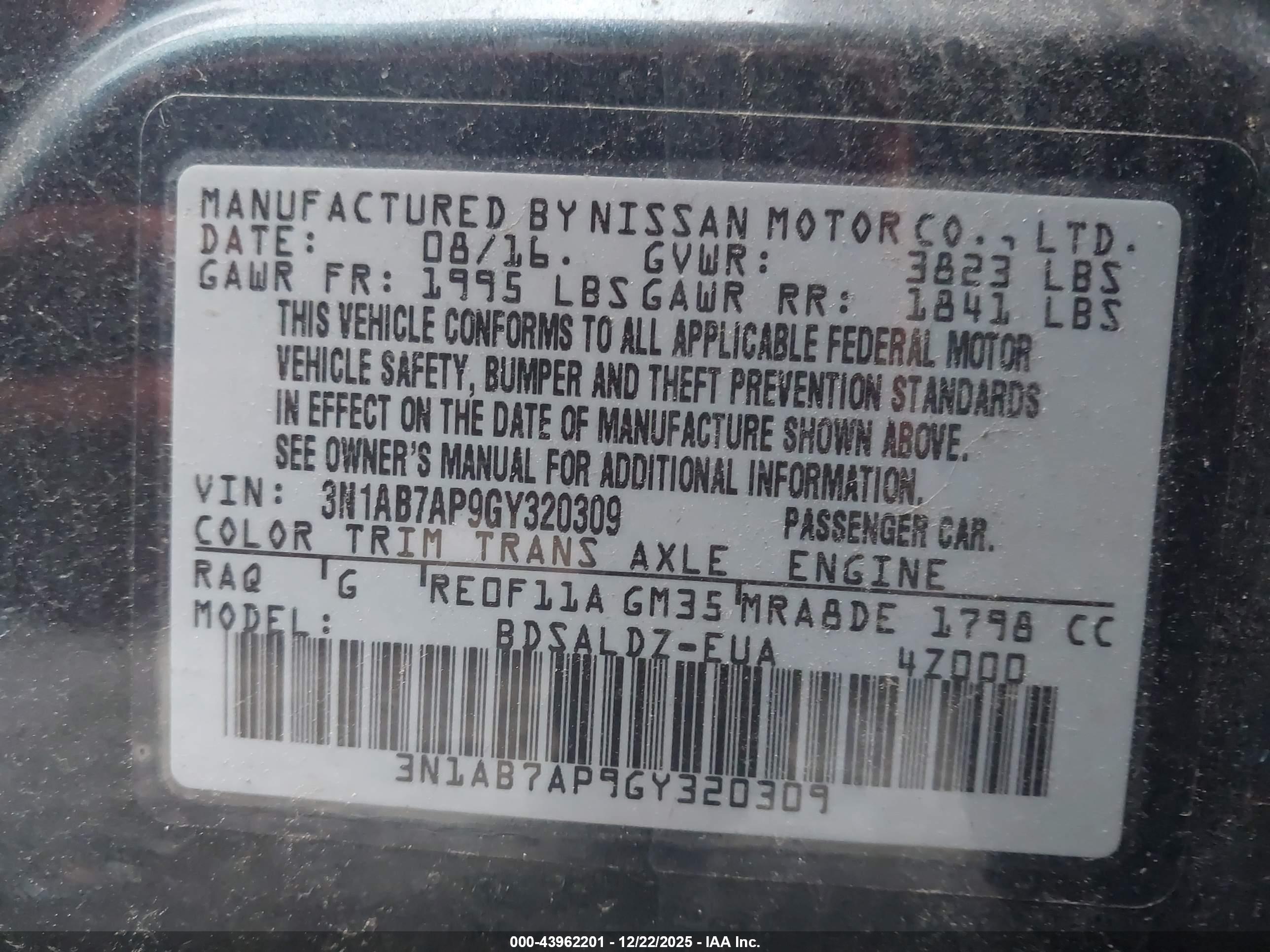 NISSAN SENTRA image 9