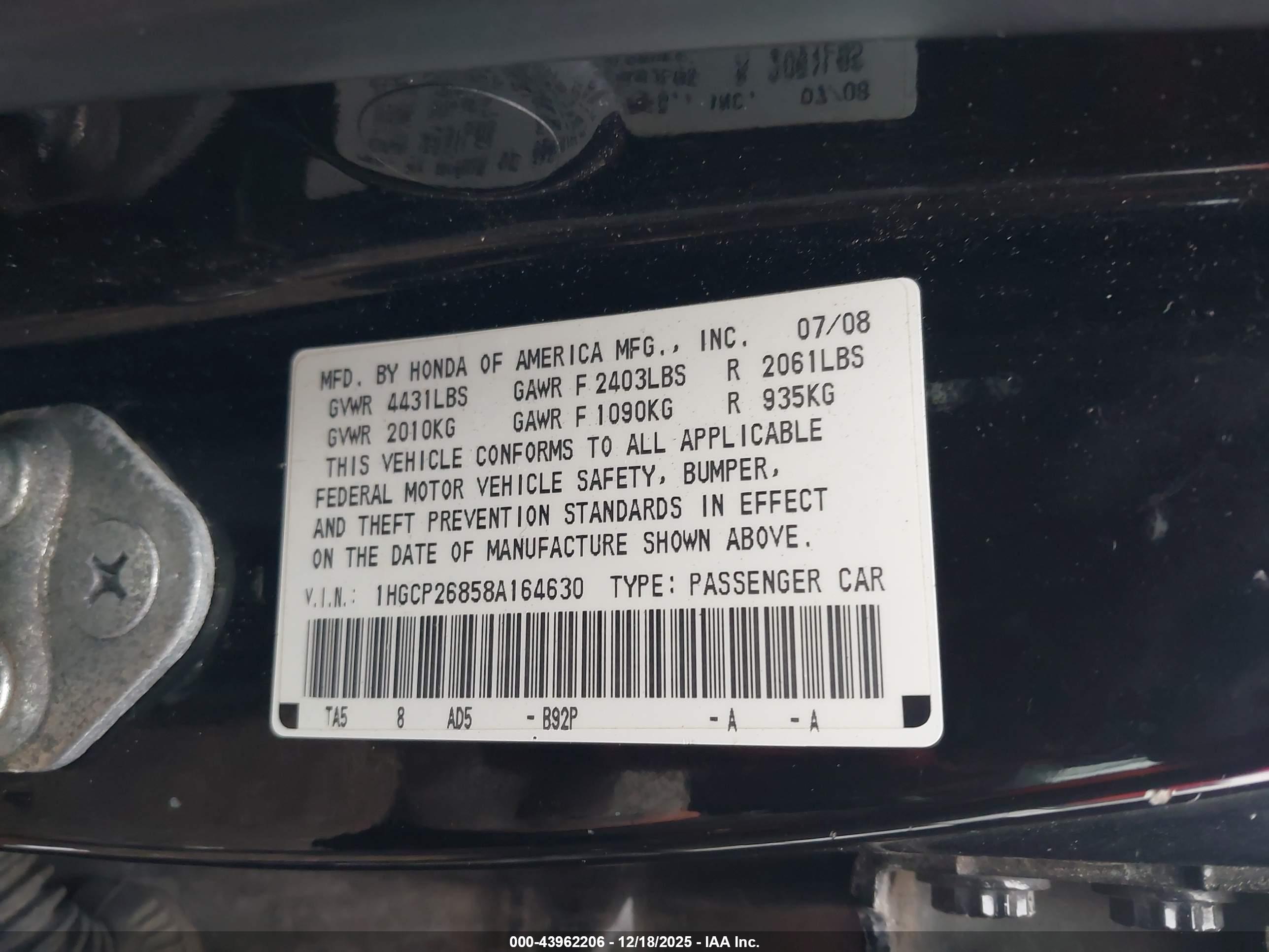 HONDA ACCORD image 9