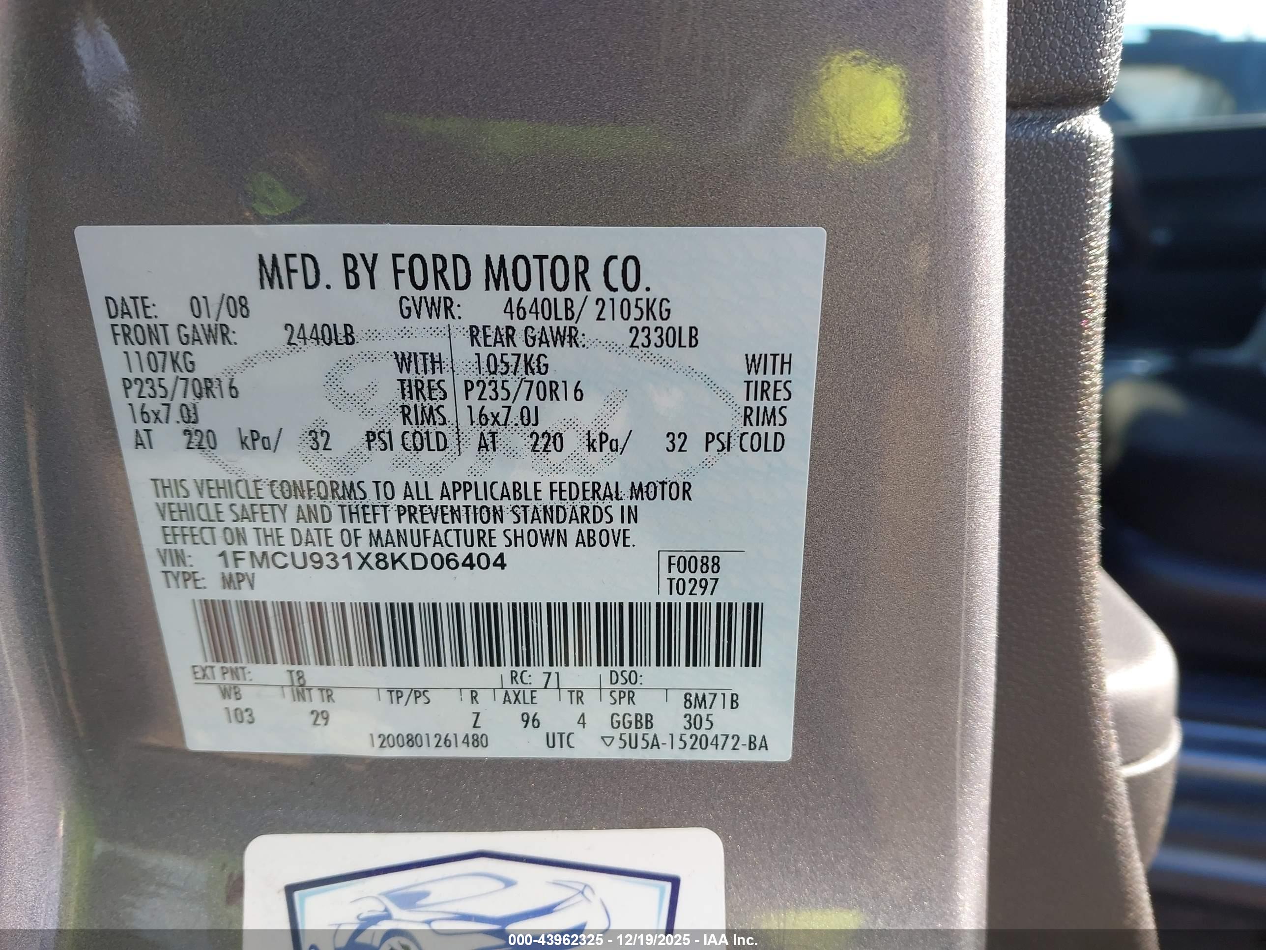 FORD ESCAPE image 9