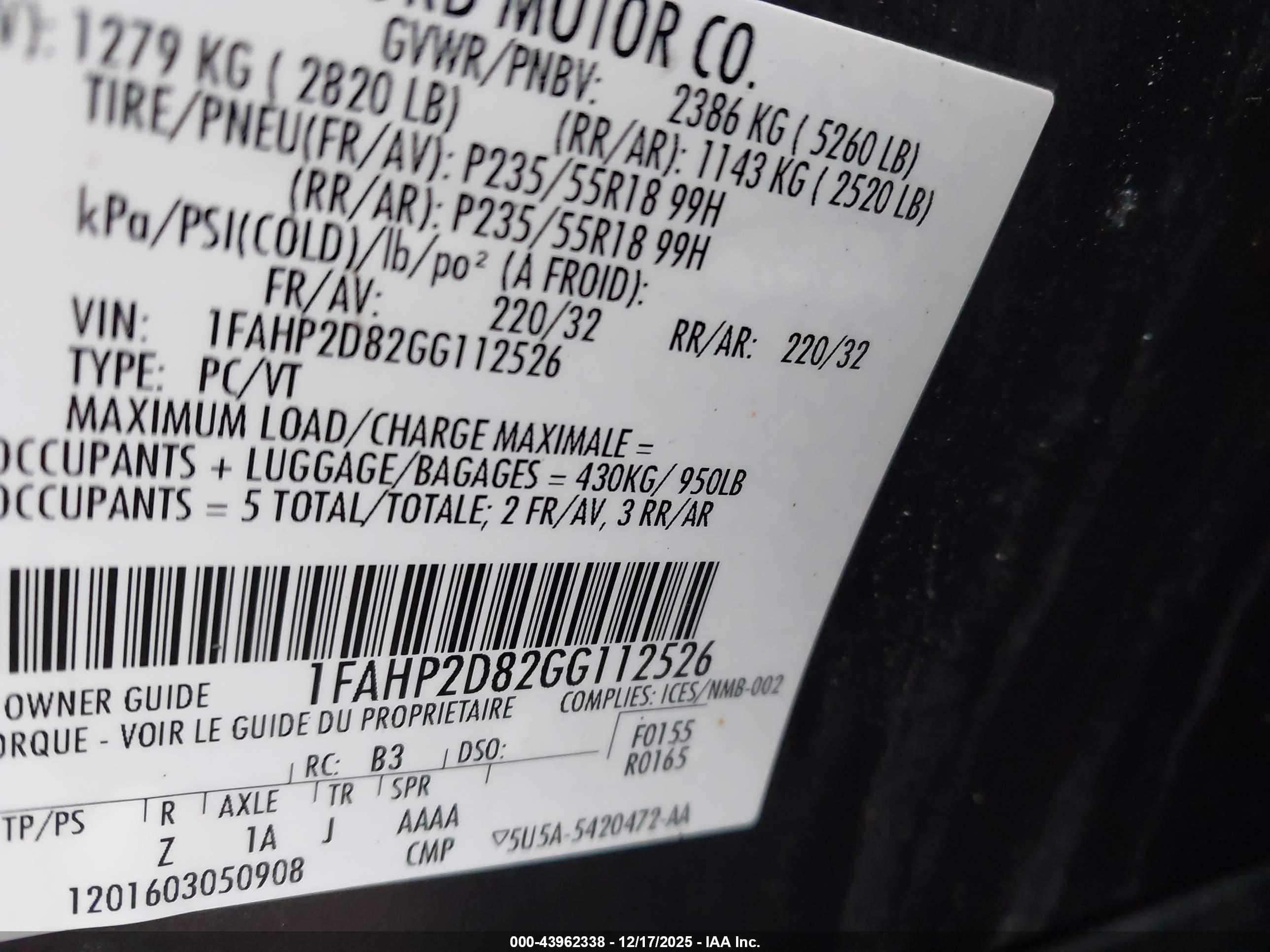 FORD TAURUS image 9