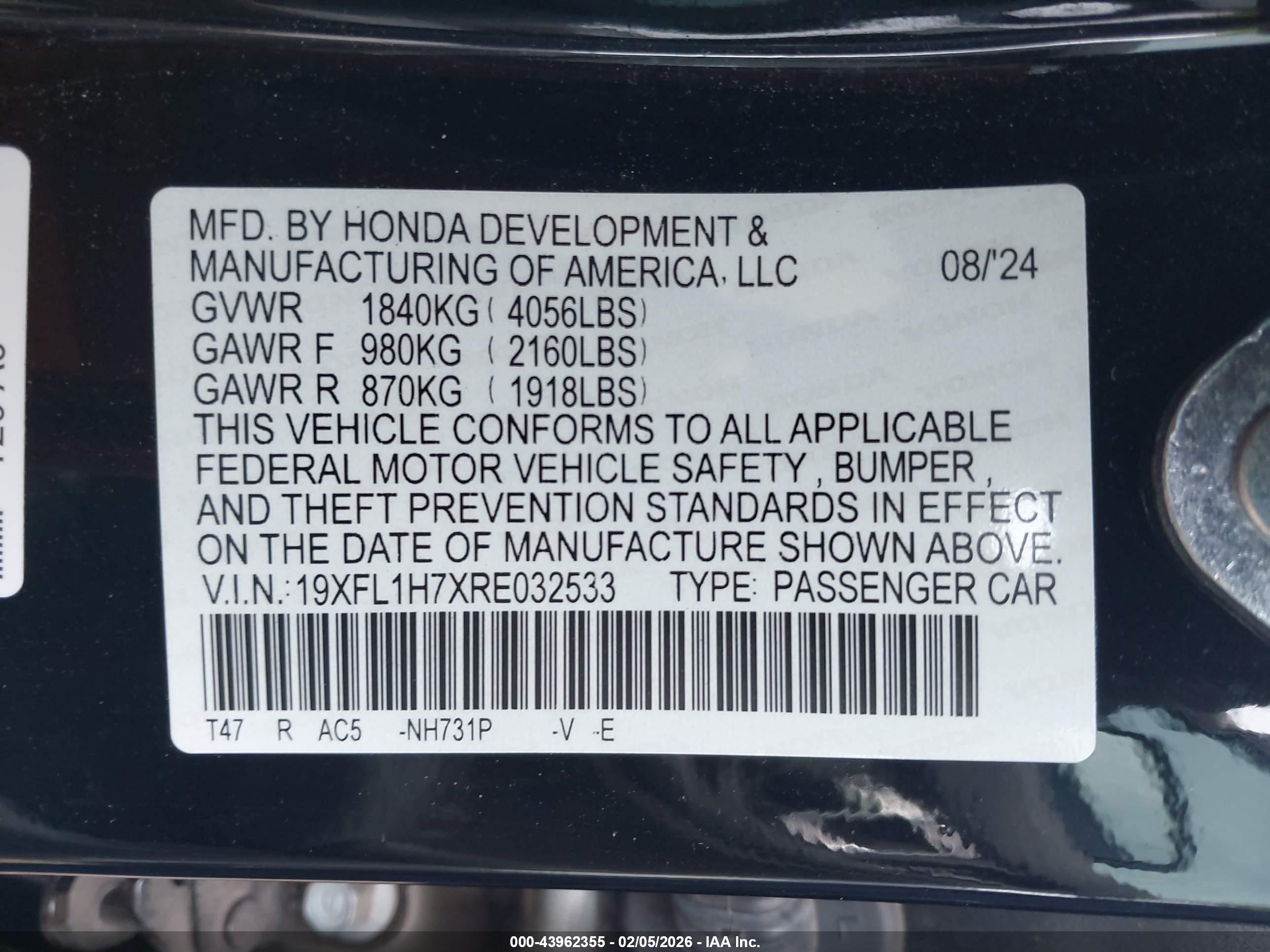 HONDA CIVIC image 9