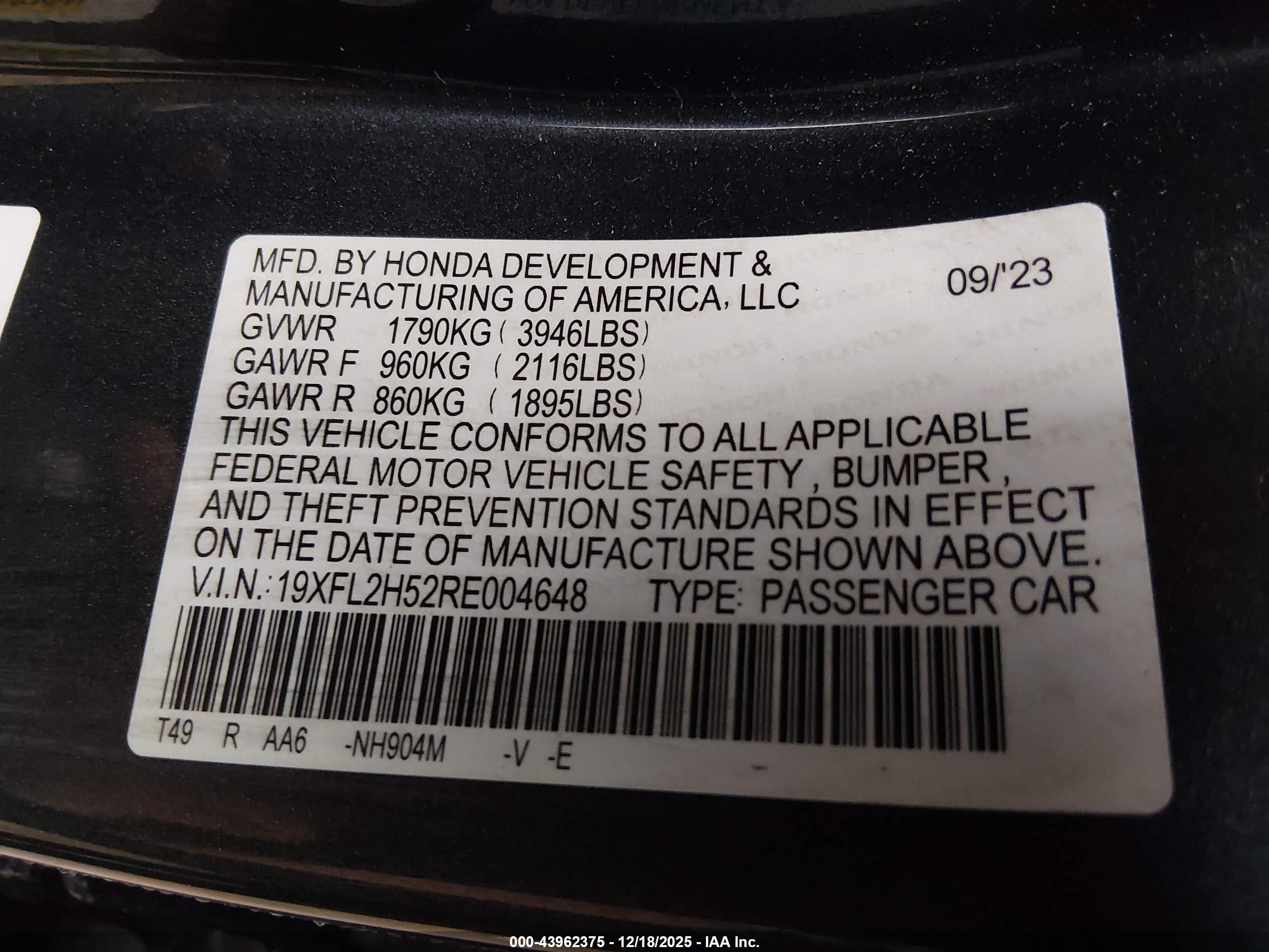 HONDA CIVIC image 9