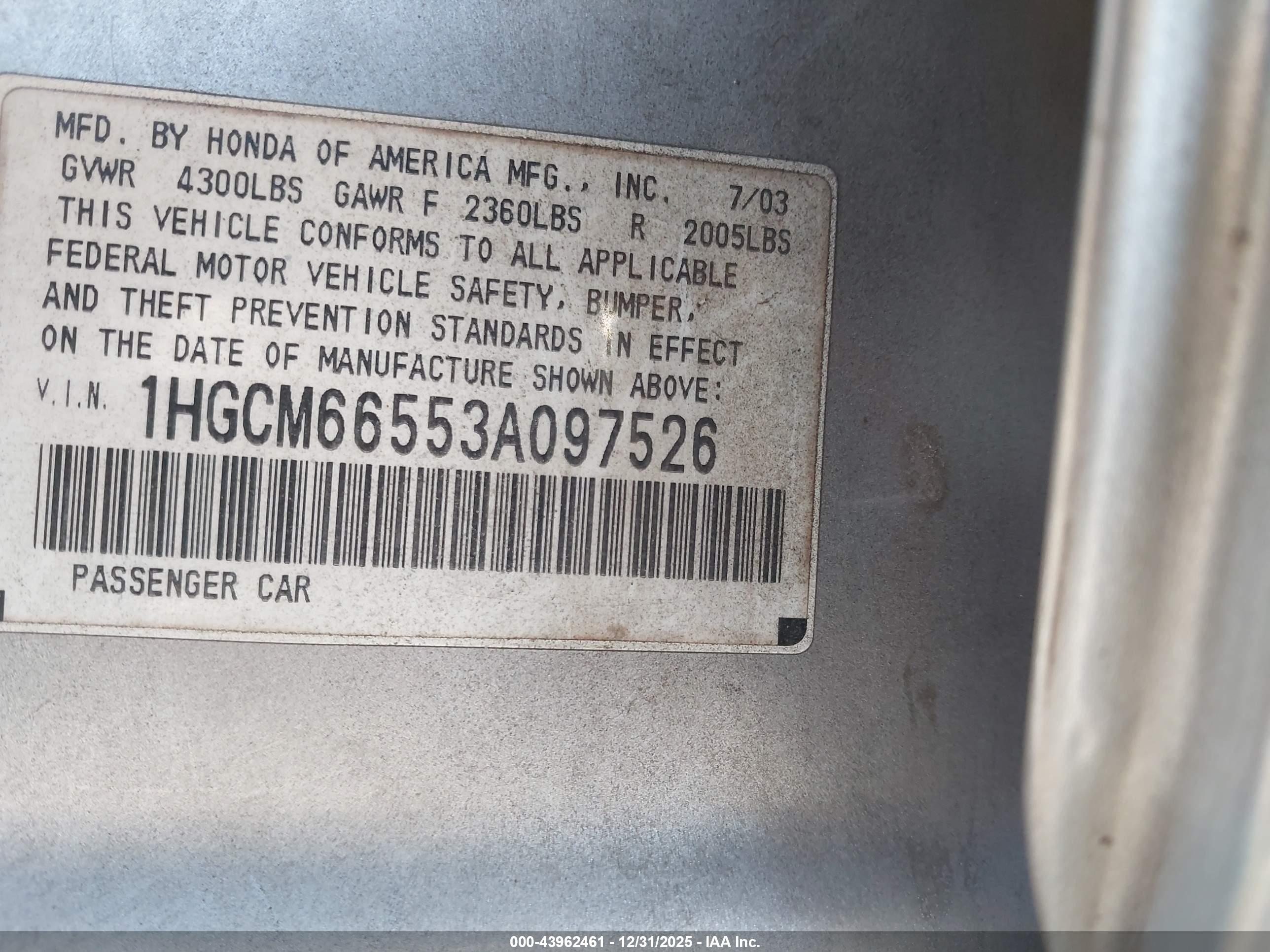 HONDA ACCORD image 9
