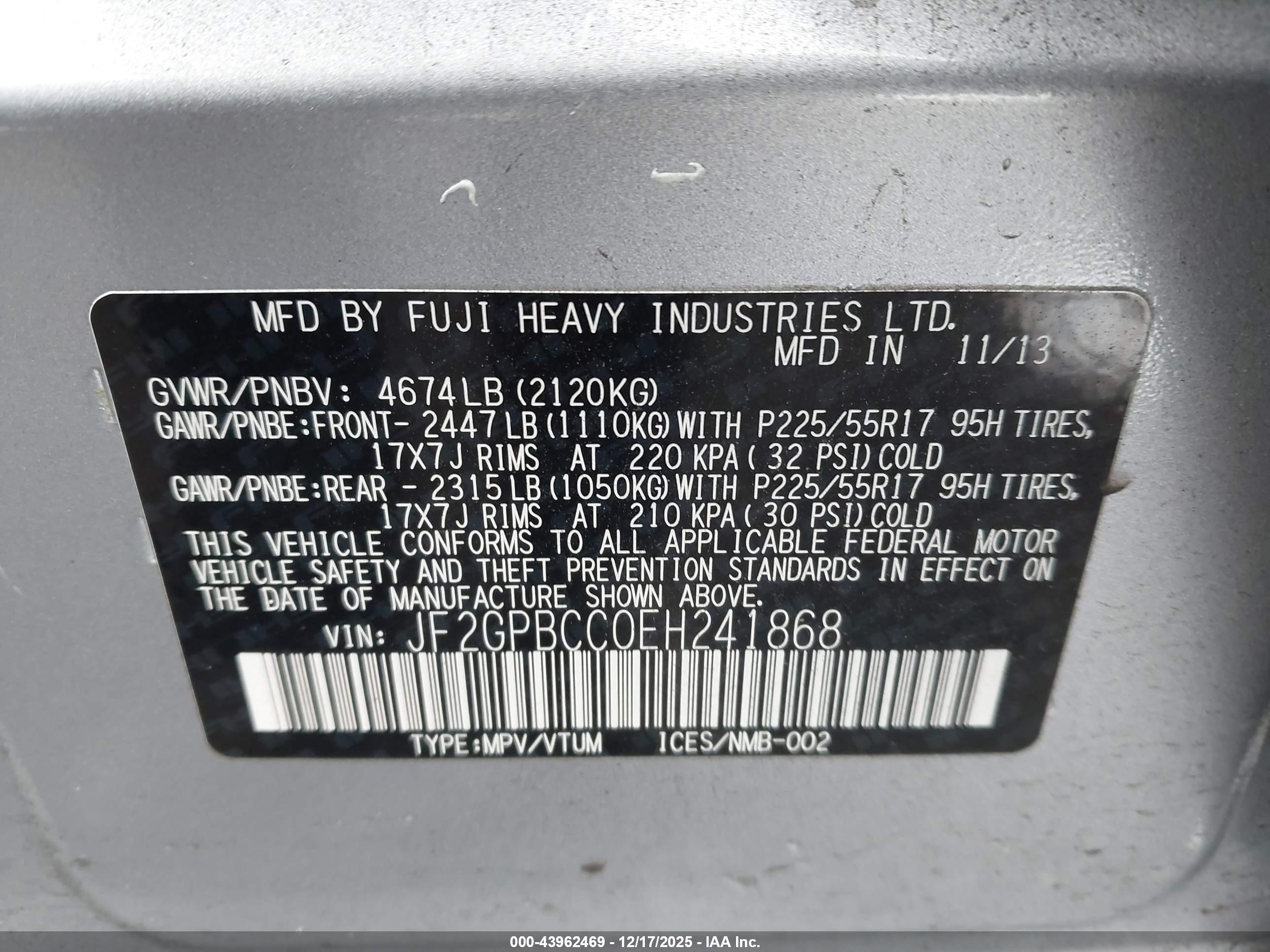SUBARU XV image 9