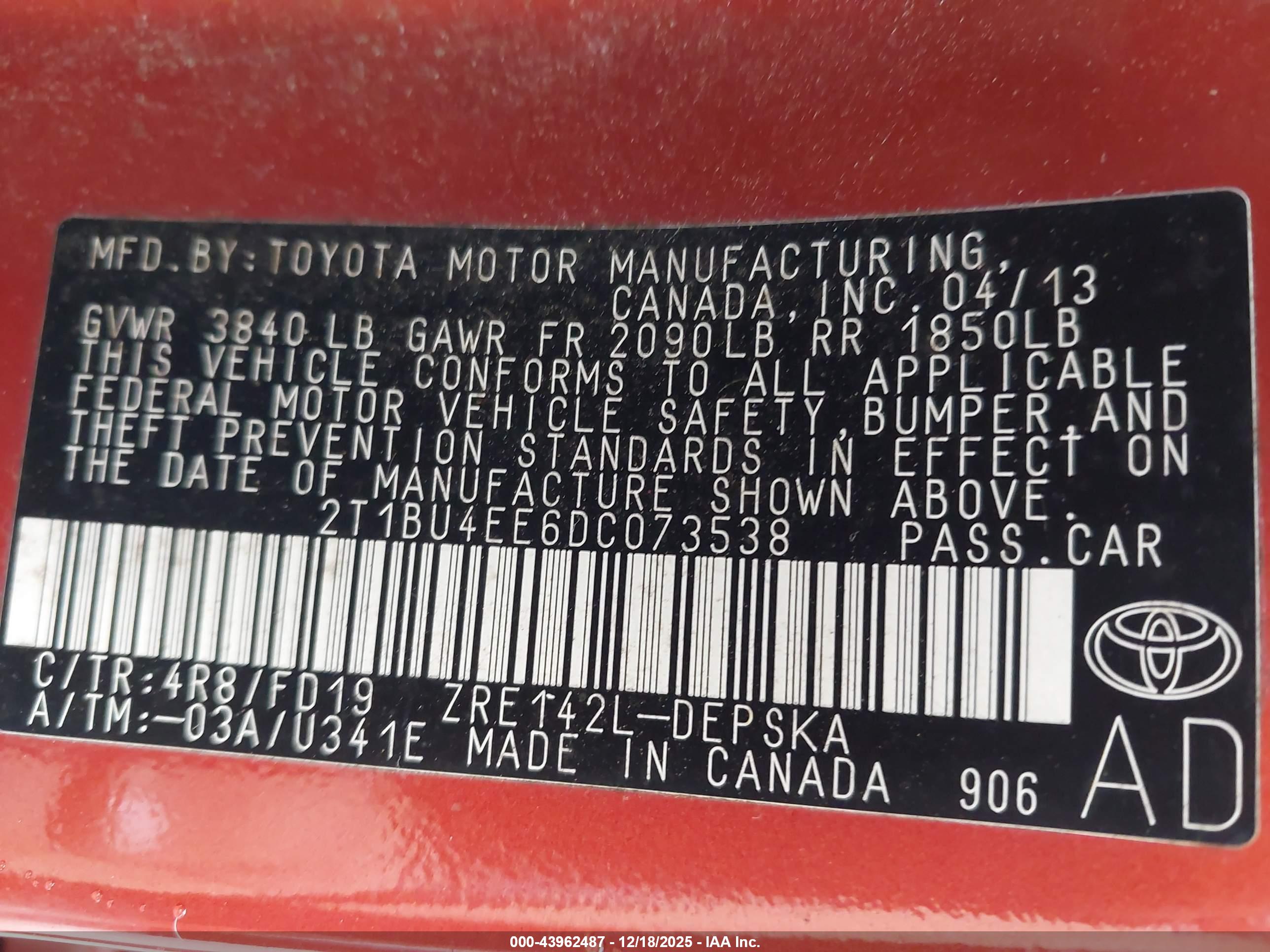 TOYOTA COROLLA image 9
