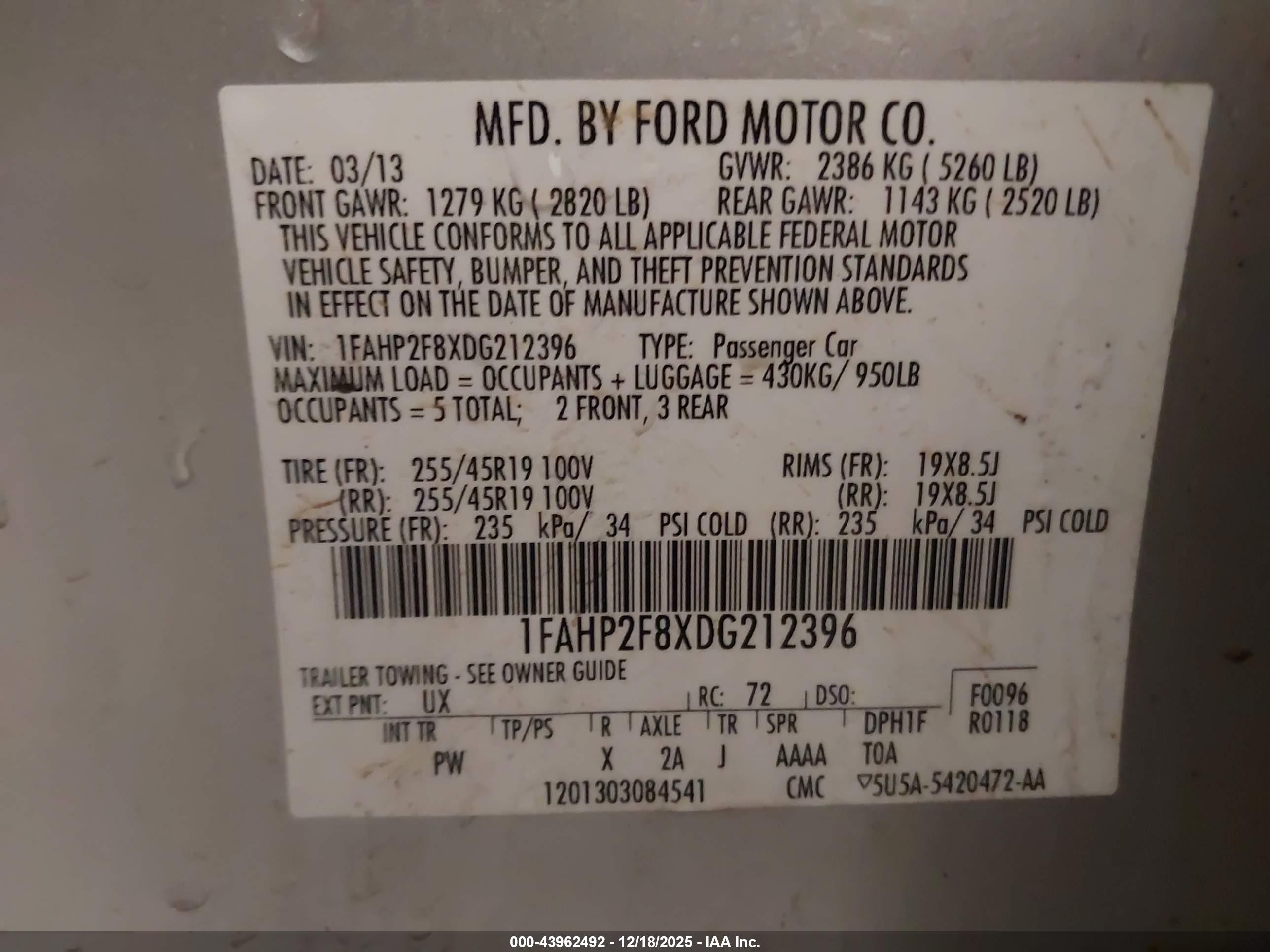 FORD TAURUS image 9