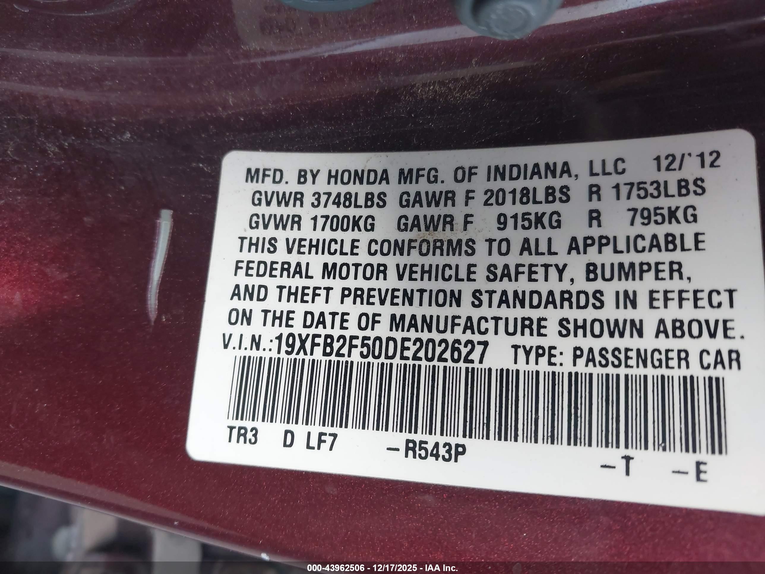 HONDA CIVIC image 9