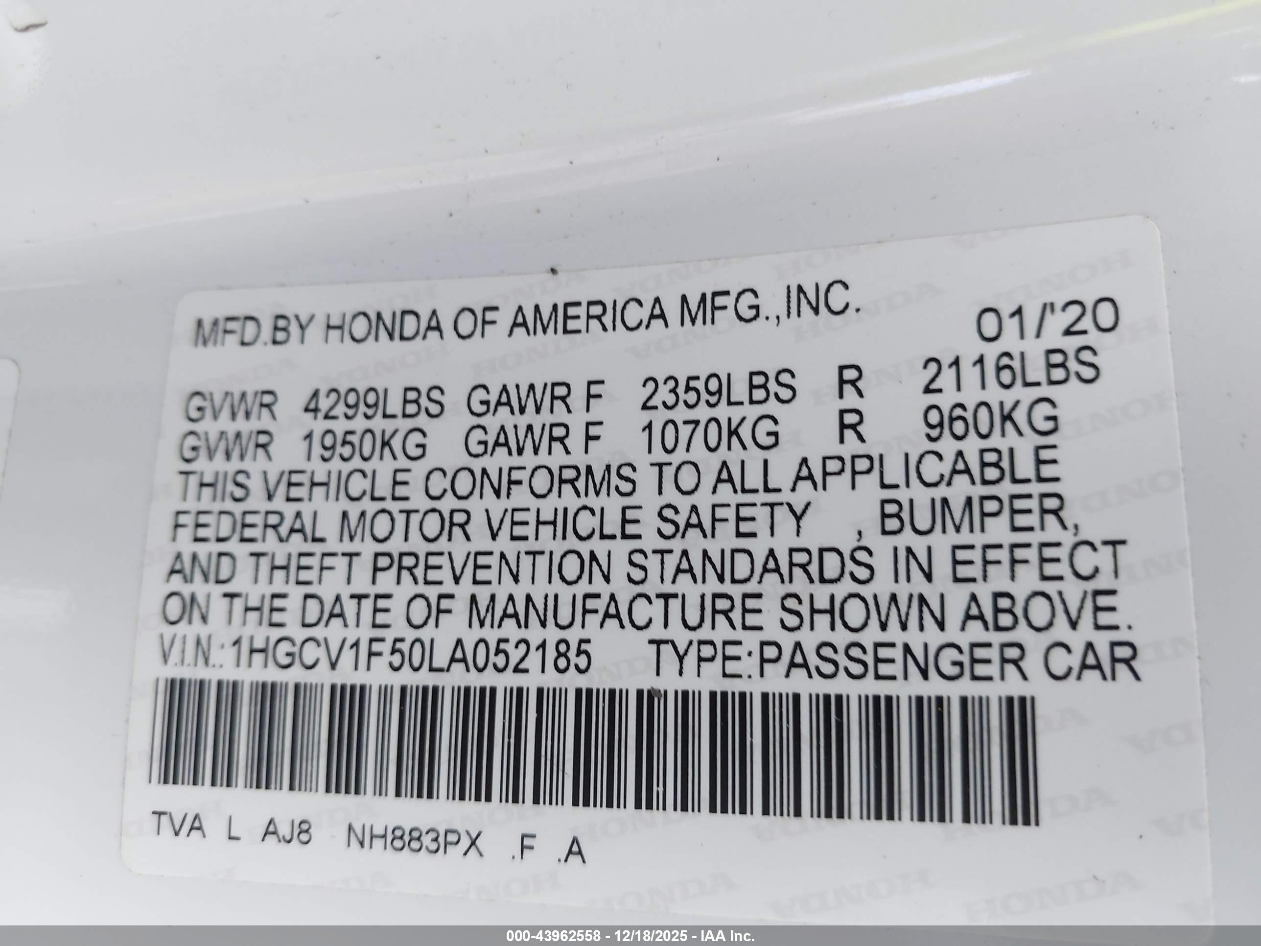 HONDA ACCORD image 9