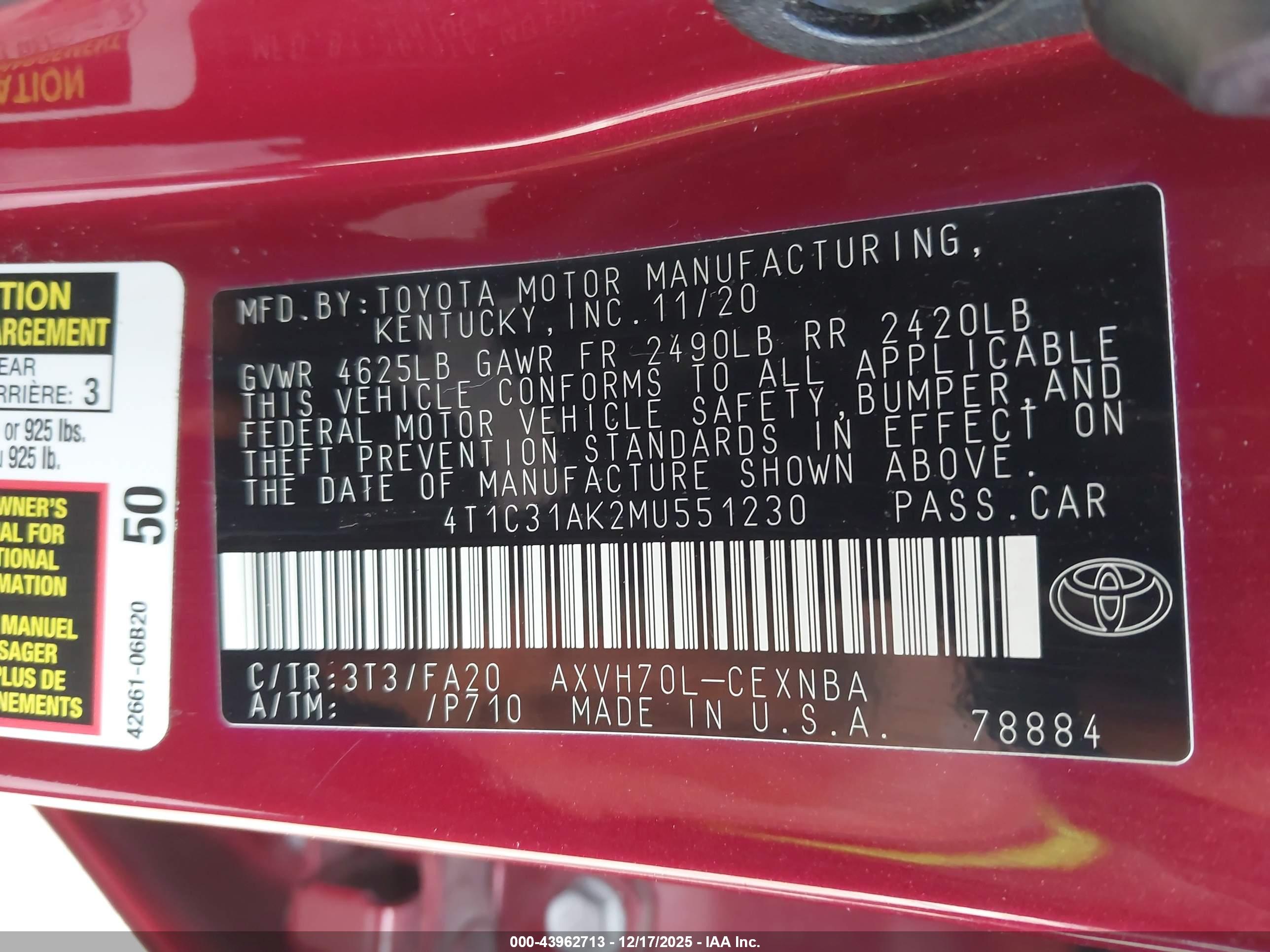 TOYOTA CAMRY image 9