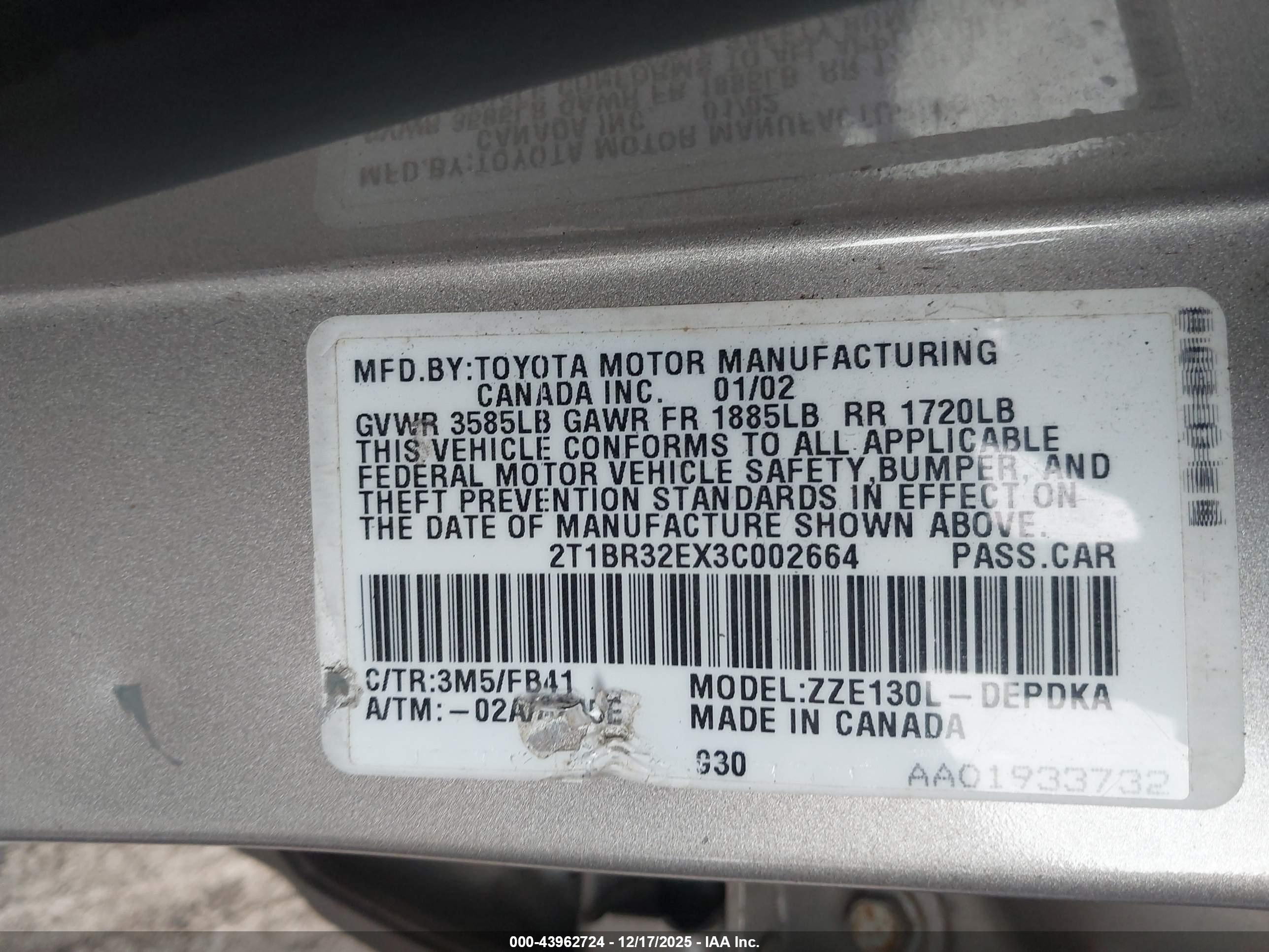 TOYOTA COROLLA image 9