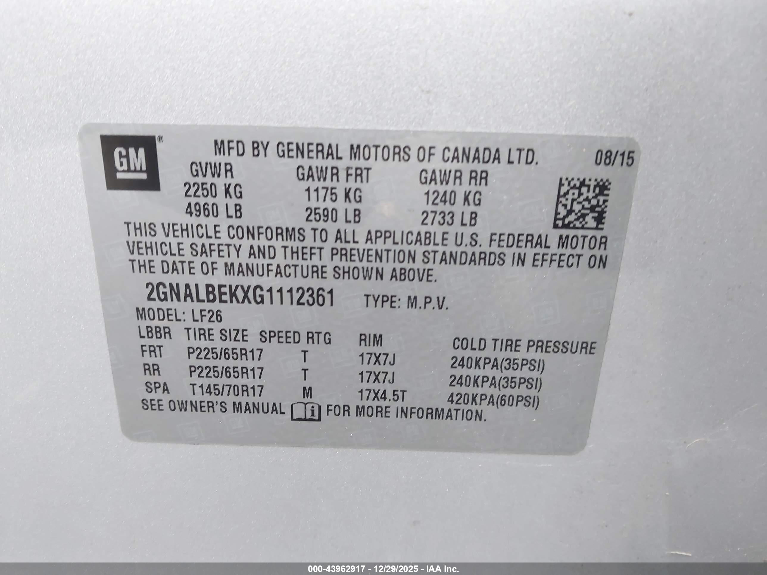 CHEVROLET EQUINOX image 9