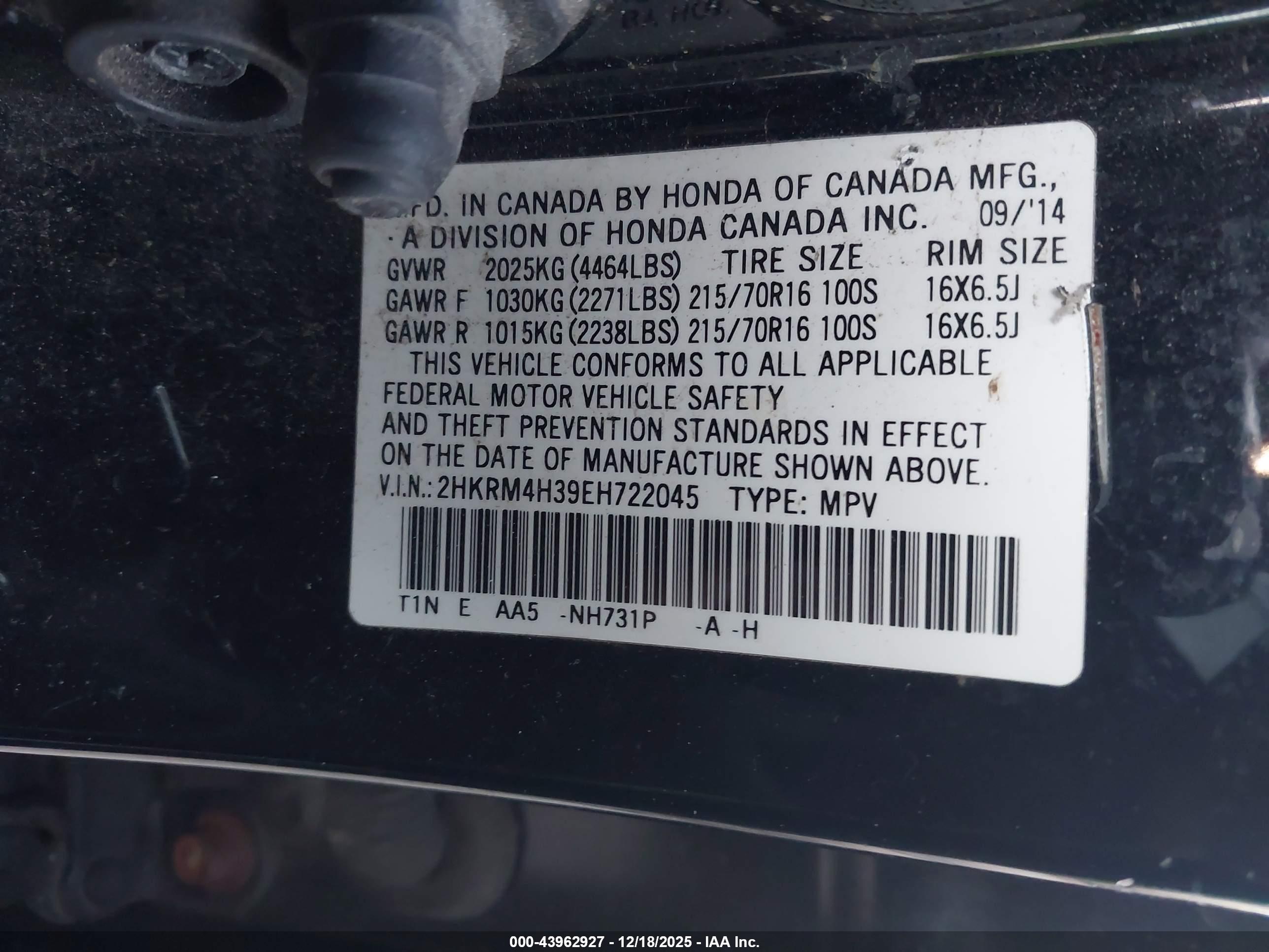HONDA CR-V image 9