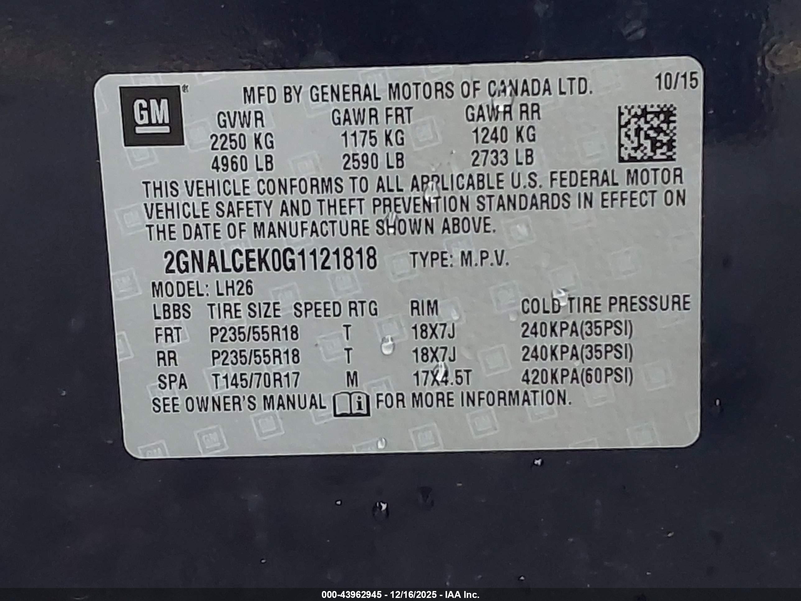 CHEVROLET EQUINOX image 9