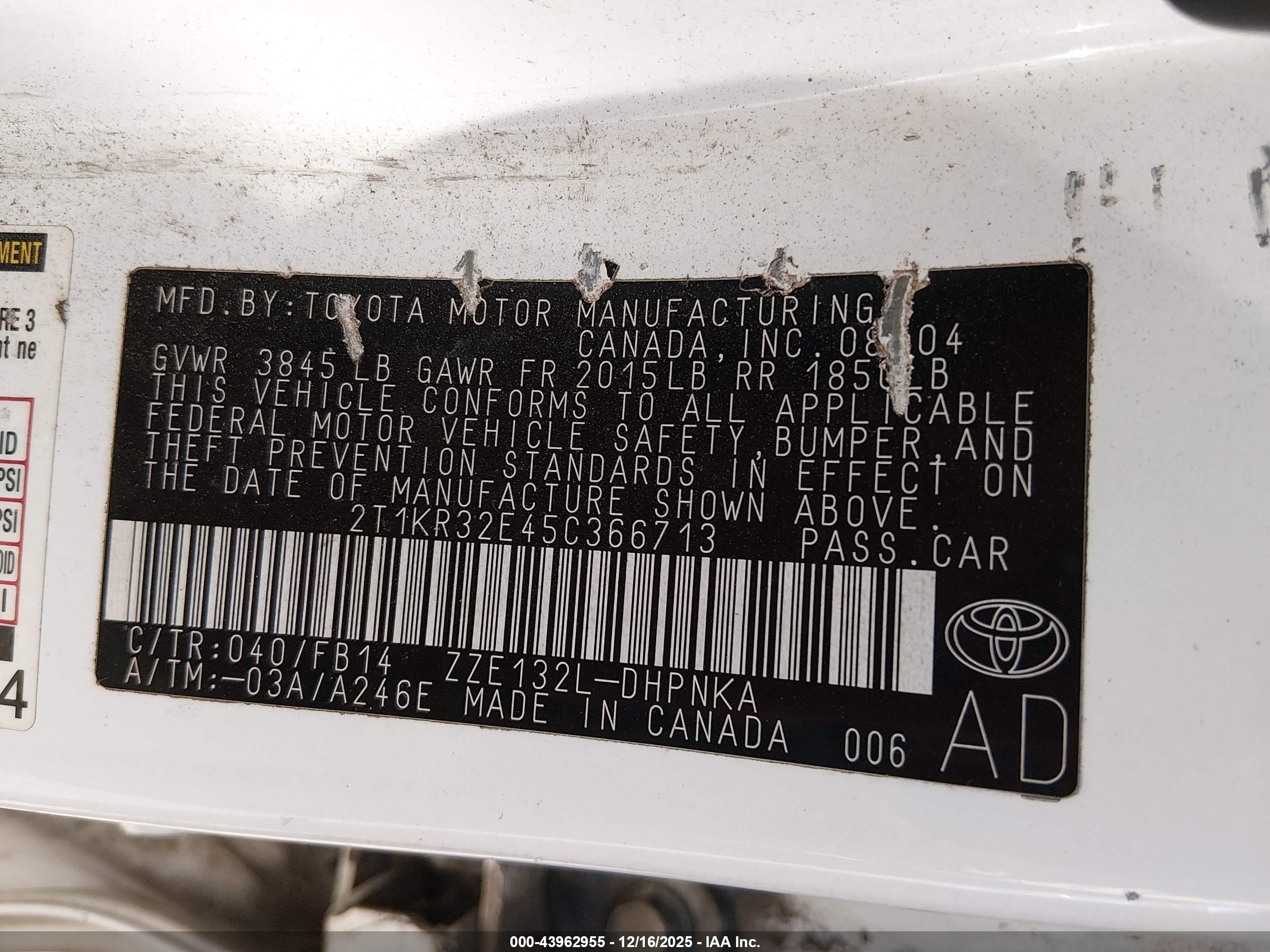 TOYOTA MATRIX image 9
