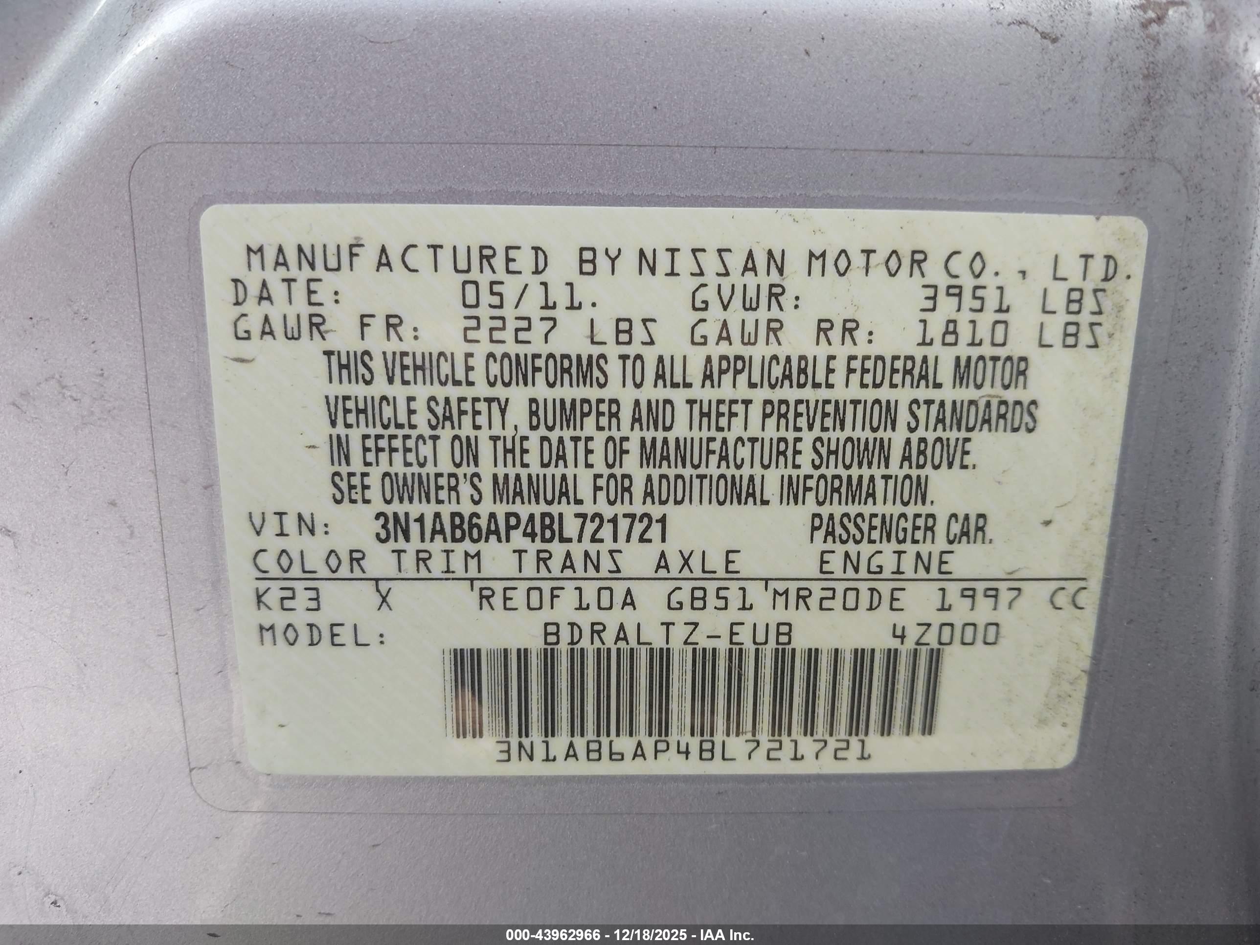 NISSAN SENTRA image 9