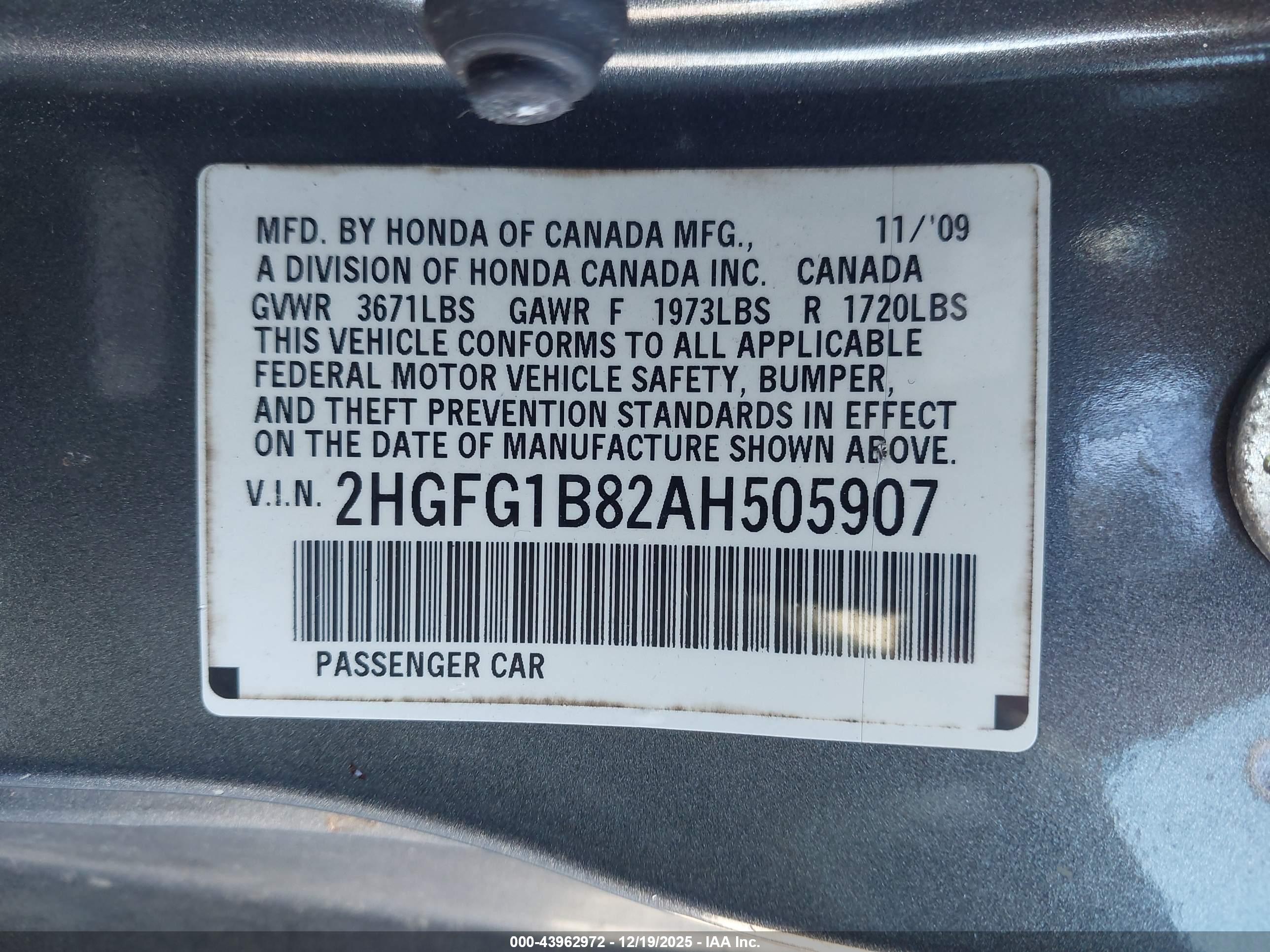 HONDA CIVIC image 9