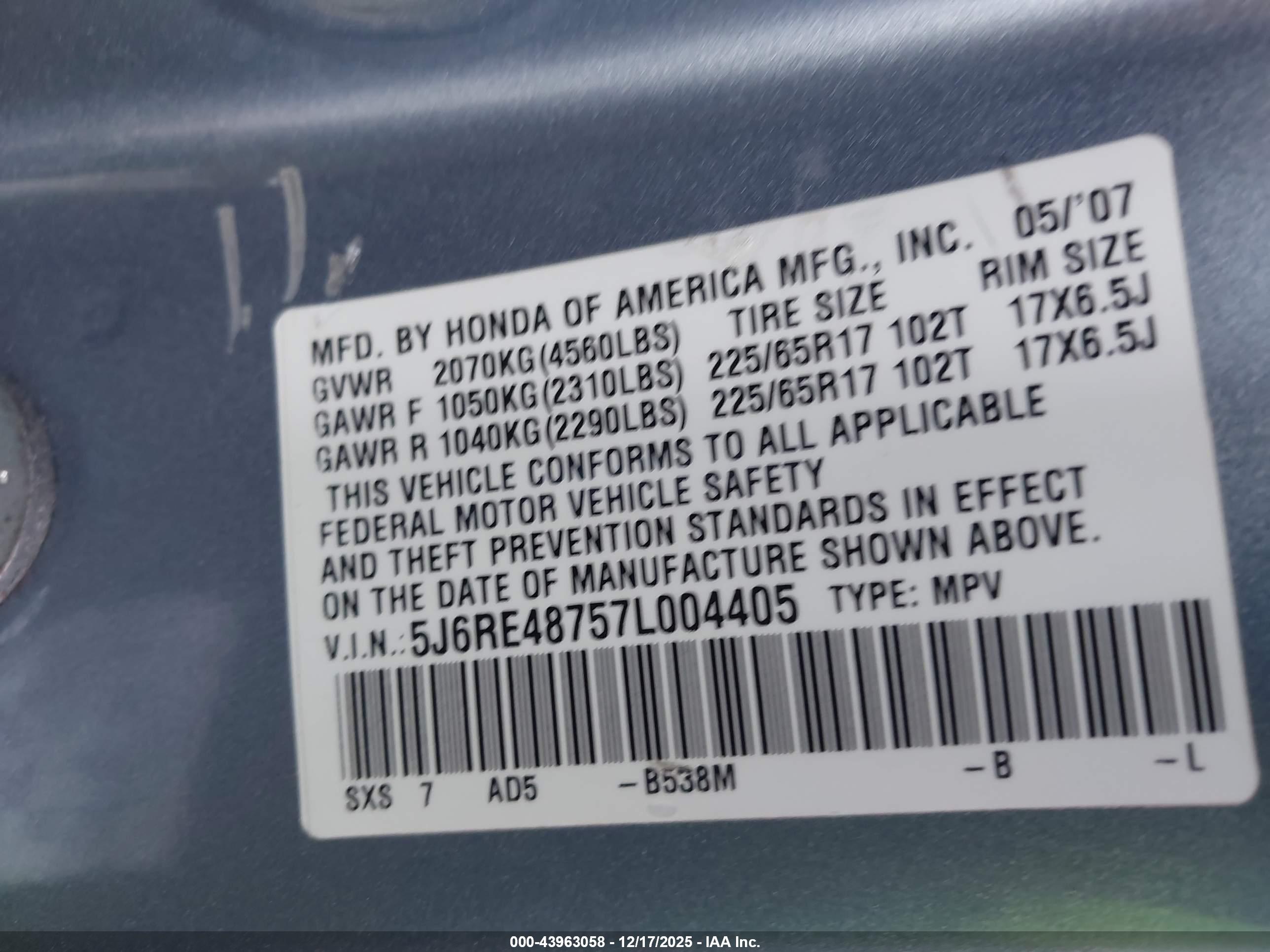 HONDA CR-V image 9